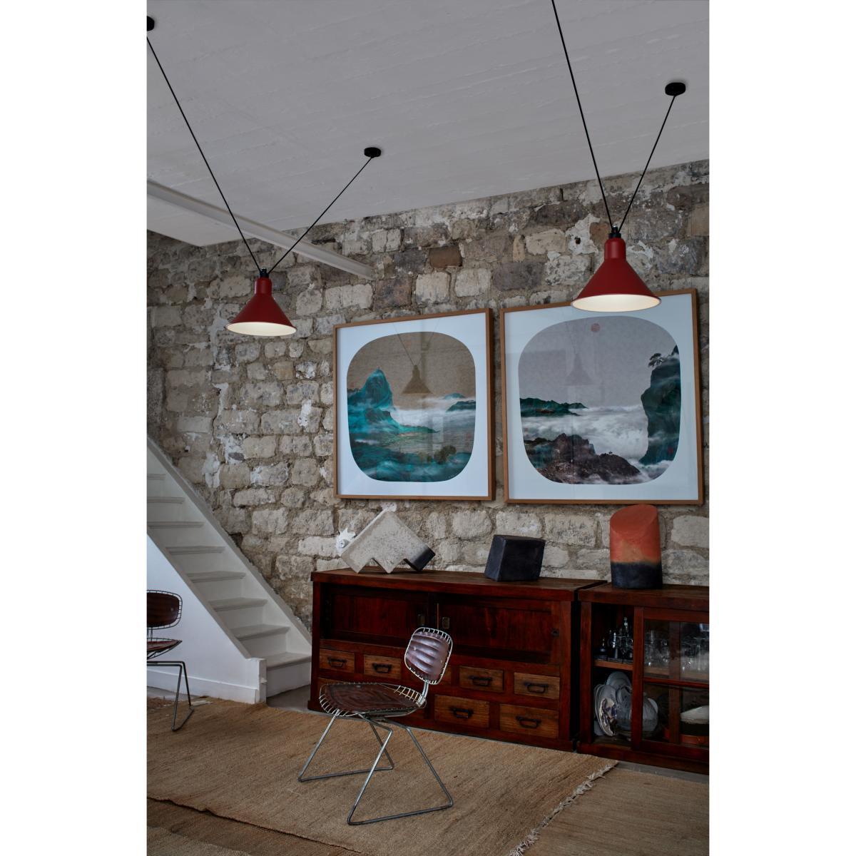 Acrobate N°325 Pendant - / Lampes Gras - 3 glass shades Ø 25 cm by DCW éditions White – image 4
