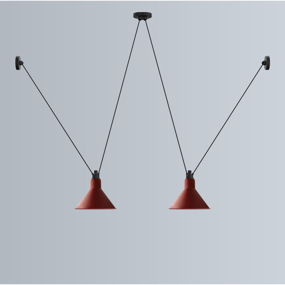 Acrobate N°324 Pendant - / Lampes Gras - 2 glass shades Ø 17 cm by DCW éditions White – image 2