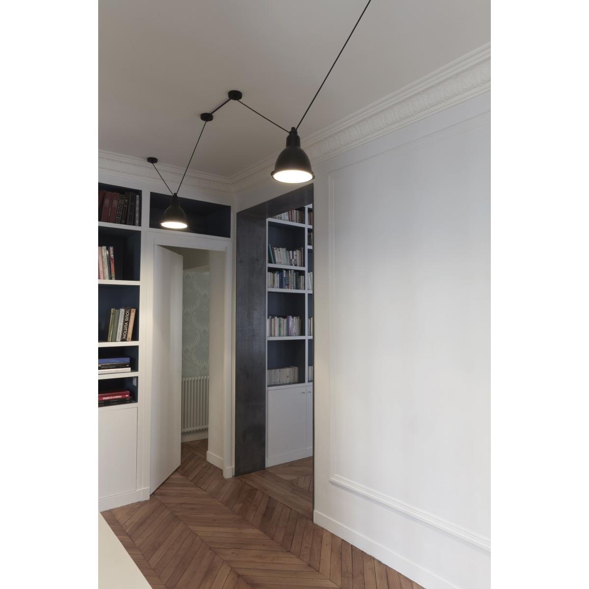 Acrobate N°324 Pendant - / Lampes Gras - 2 glass shades Ø 17 cm by DCW éditions White – image 8
