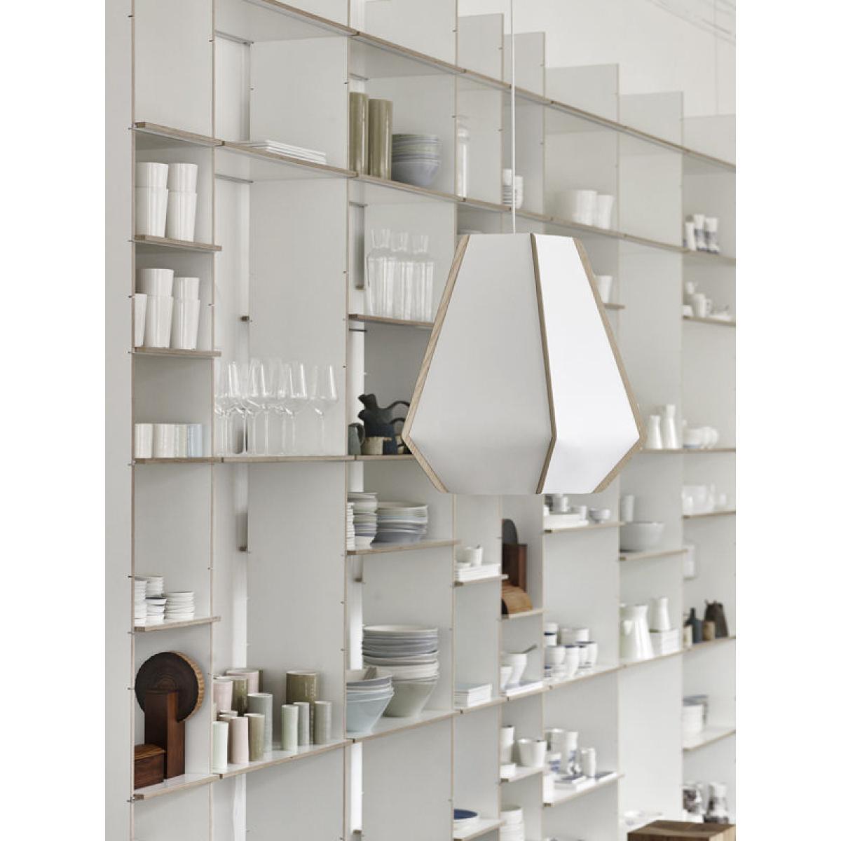 Lullaby P3 Pendant - Ø 59 x H 56 cm by Fritz Hansen White/Natural wood – image 2
