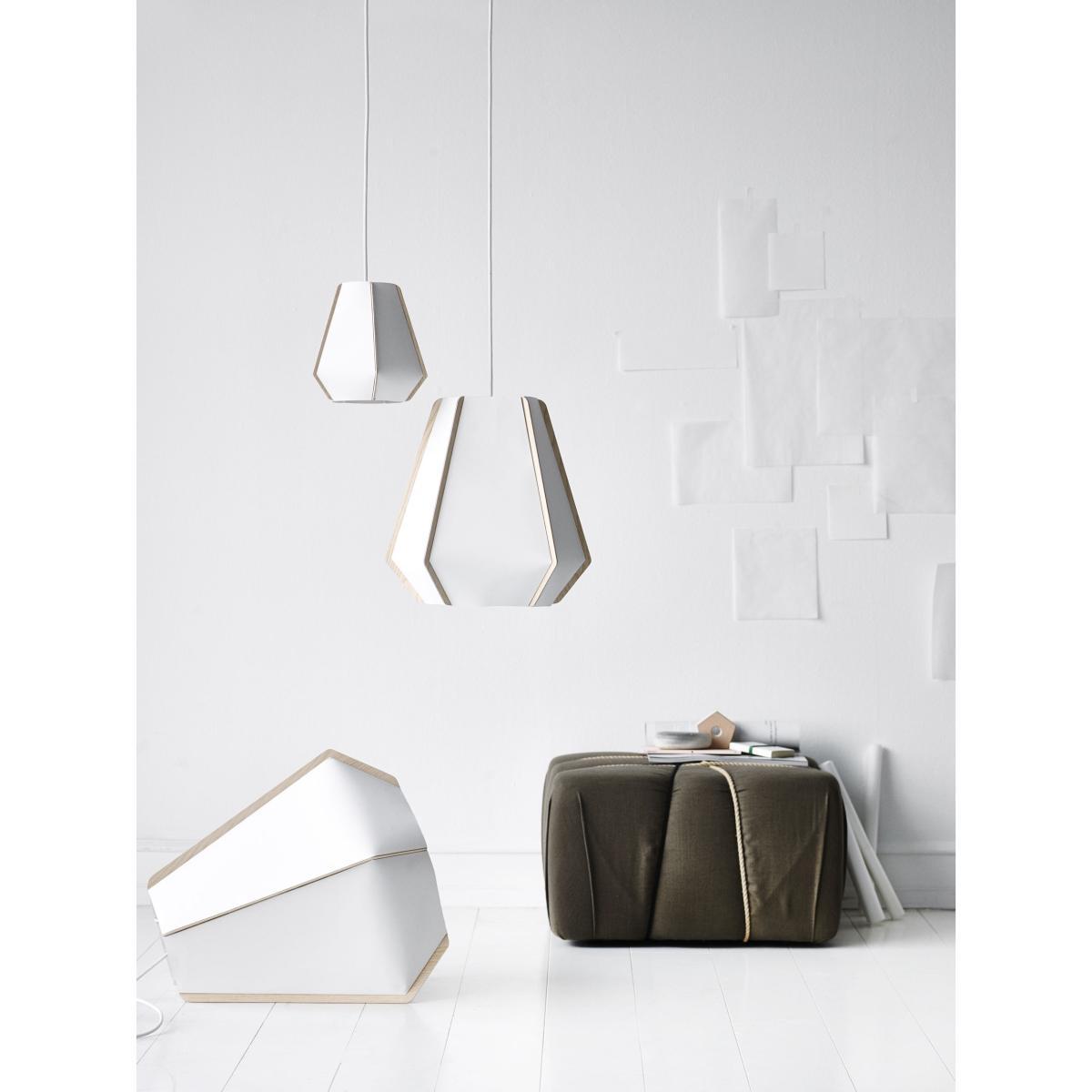 Lullaby P3 Pendant - Ø 59 x H 56 cm by Fritz Hansen White/Natural wood – image 4