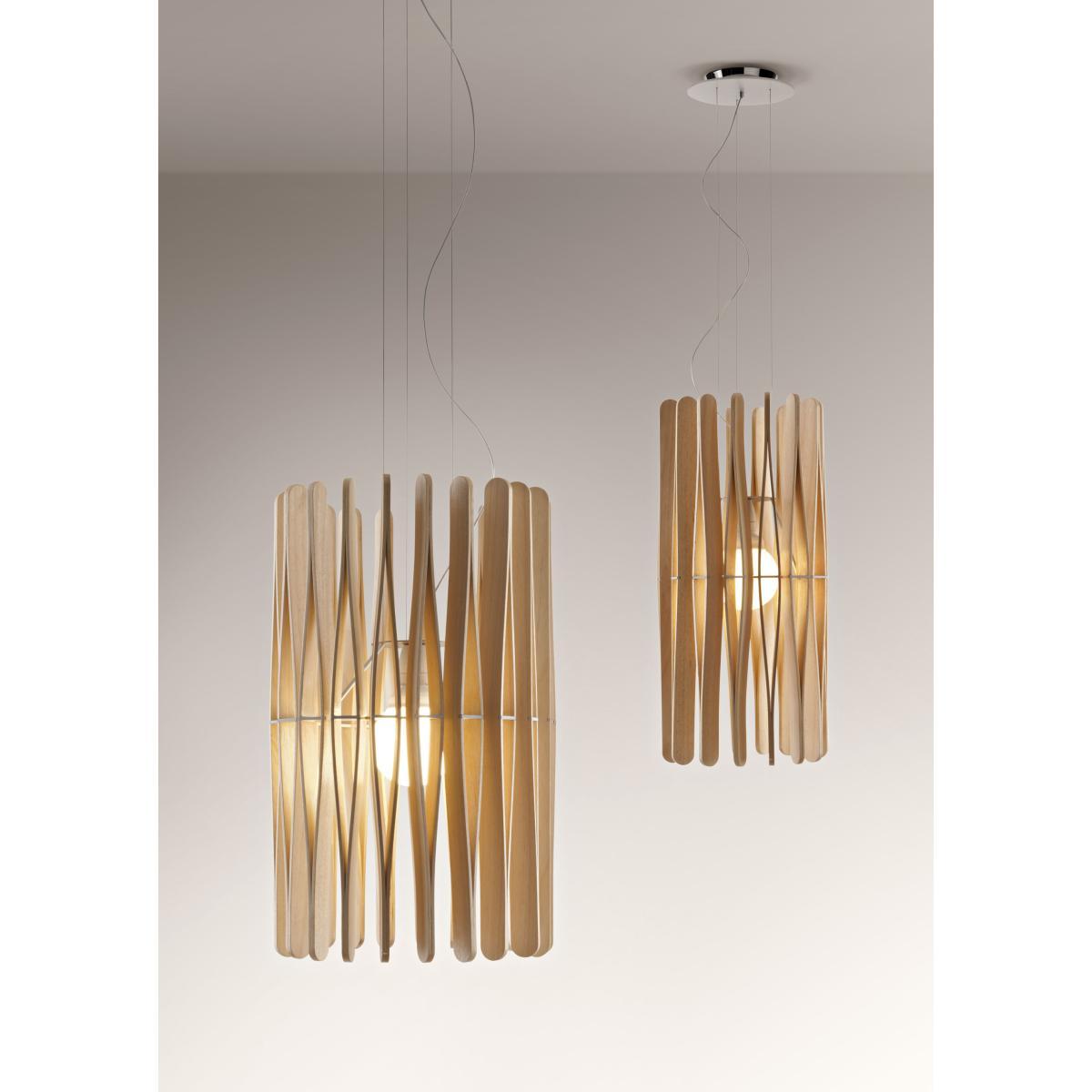 Stick 02 Pendant by Fabbian Natural wood – image 2