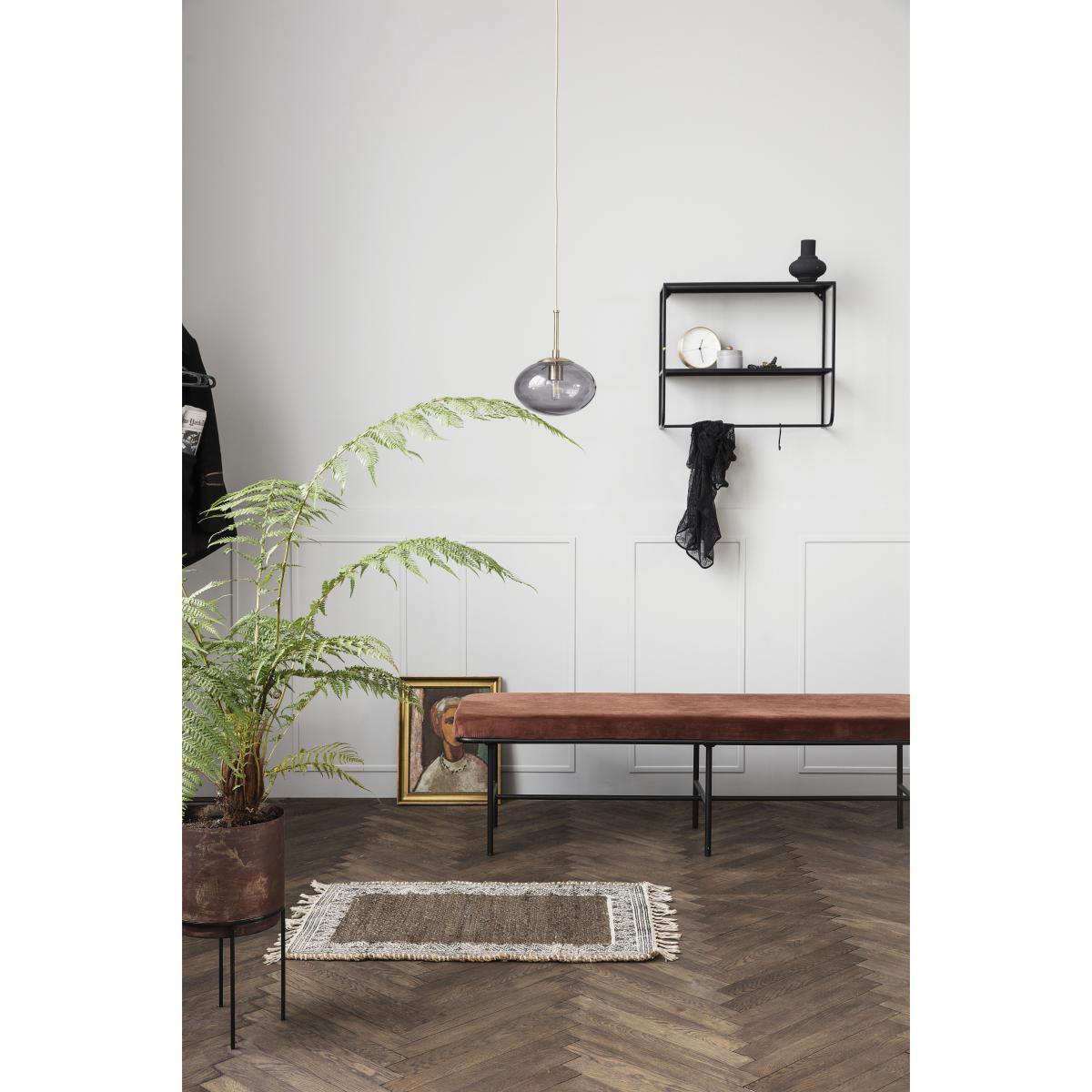 Opal Pendant - / Glass - Ø 22 cm by House Doctor Grey/Gold/Metal – image 3