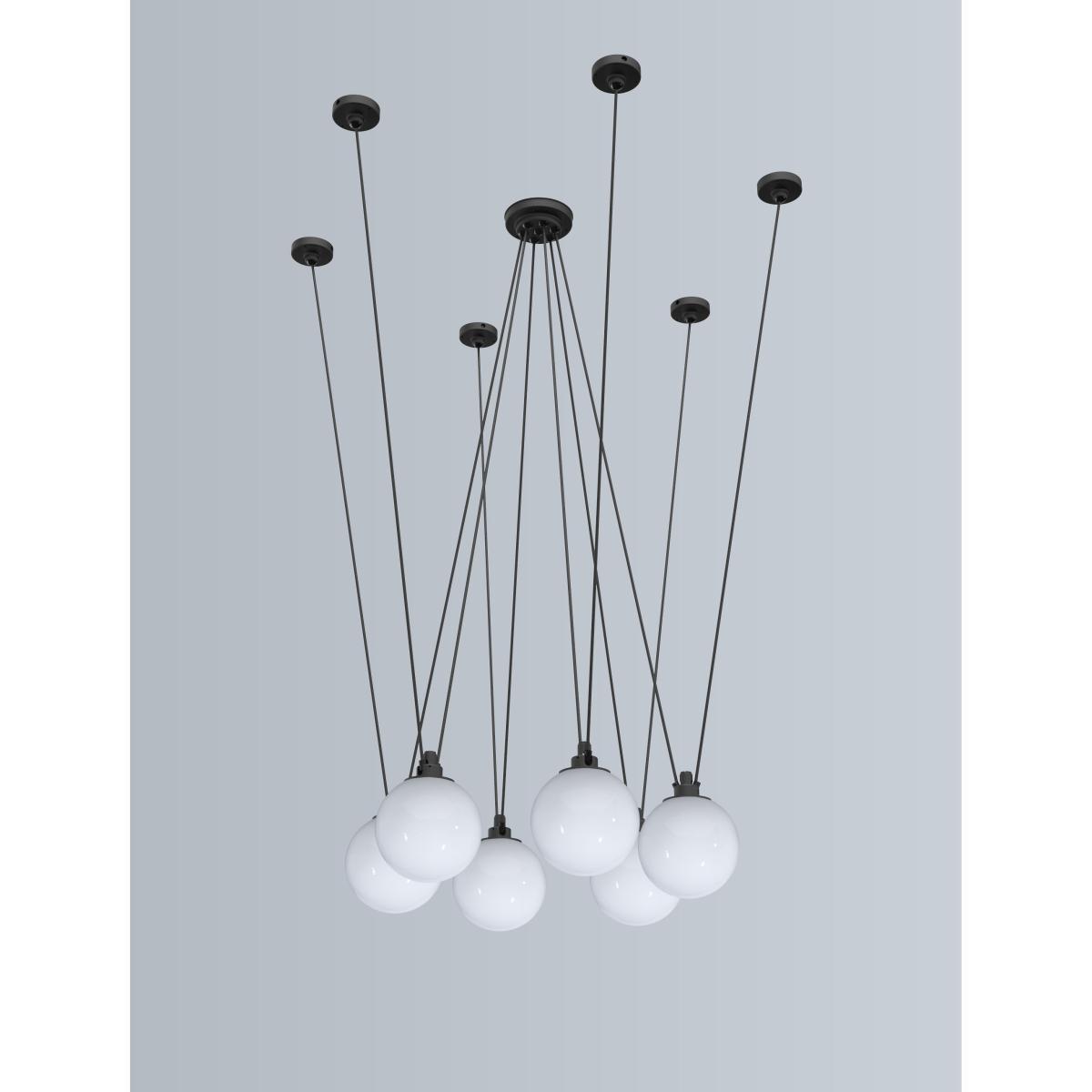 Acrobate N°326 Pendant - / Lampes Gras - 6 metal round shades by DCW éditions Black – image 2