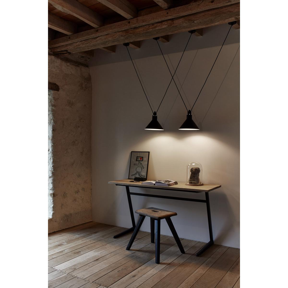 Acrobate N°326 Pendant - / Lampes Gras - 6 metal round shades by DCW éditions Black – image 5