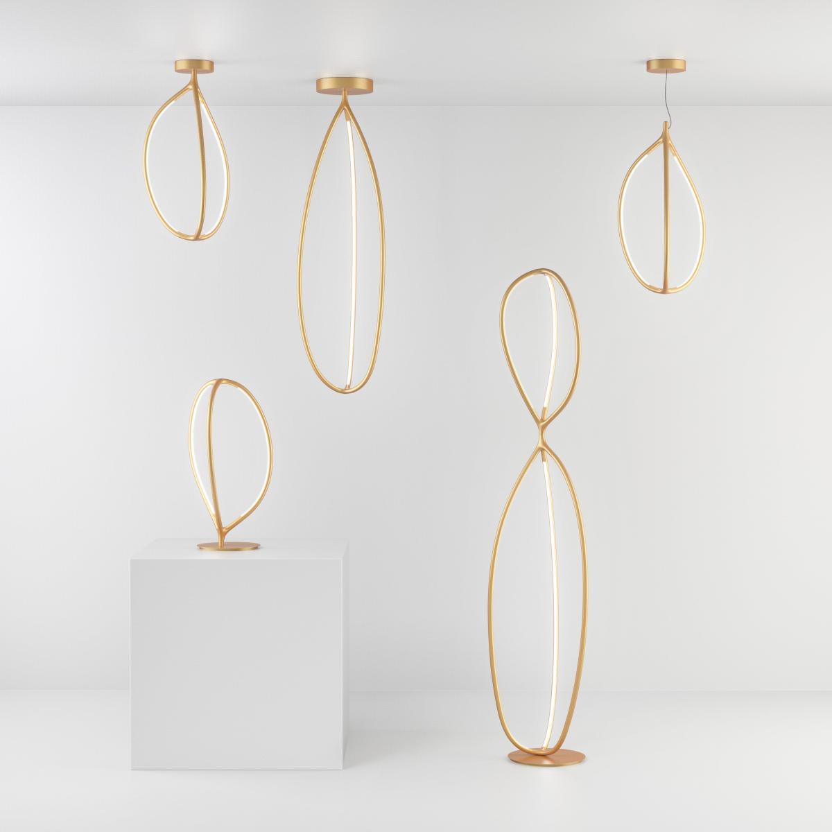 Arrival LED Pendant - / Small - H 70 cm / Bluetooth by Artemide Gold – image 2