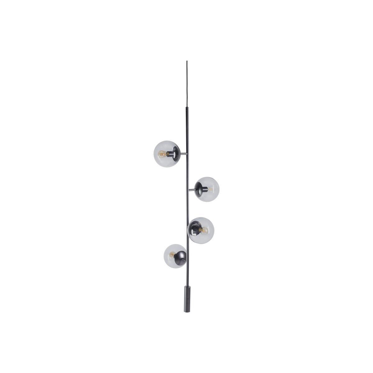Orb Lounge Pendant - / Vertical - L 41 x H 116 cm by Bolia Black – image 1