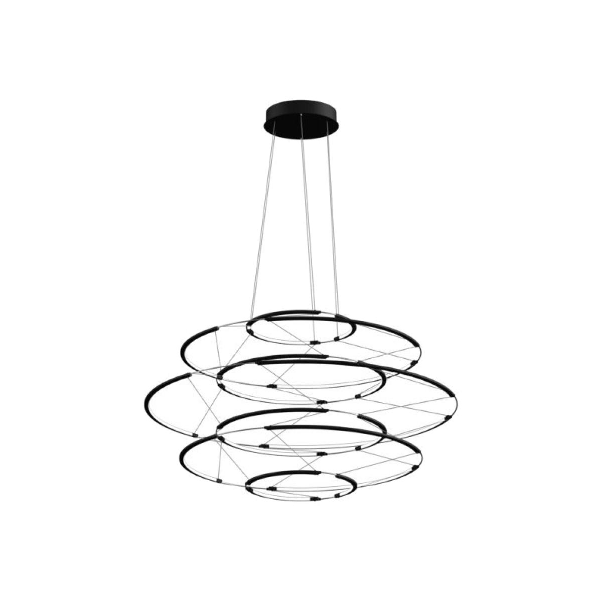 Drop 7 Pendant metal black / Ø 90 x H 50 cm - Nemo – image 1