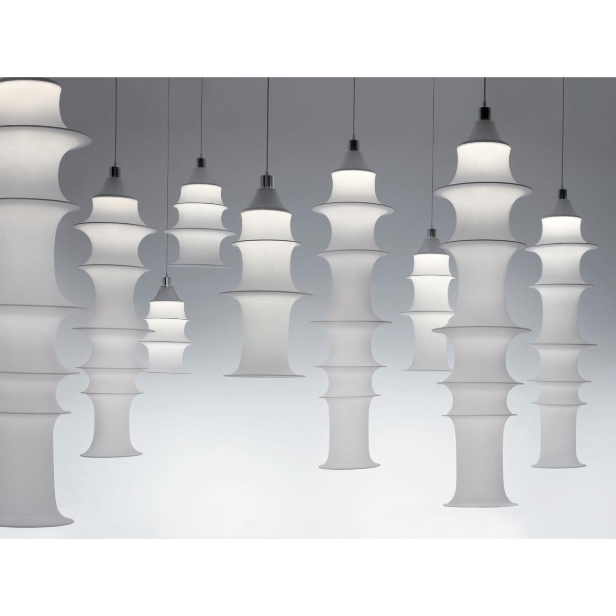 Falkland Pendant - H 85 cm by Danese Light White – image 4