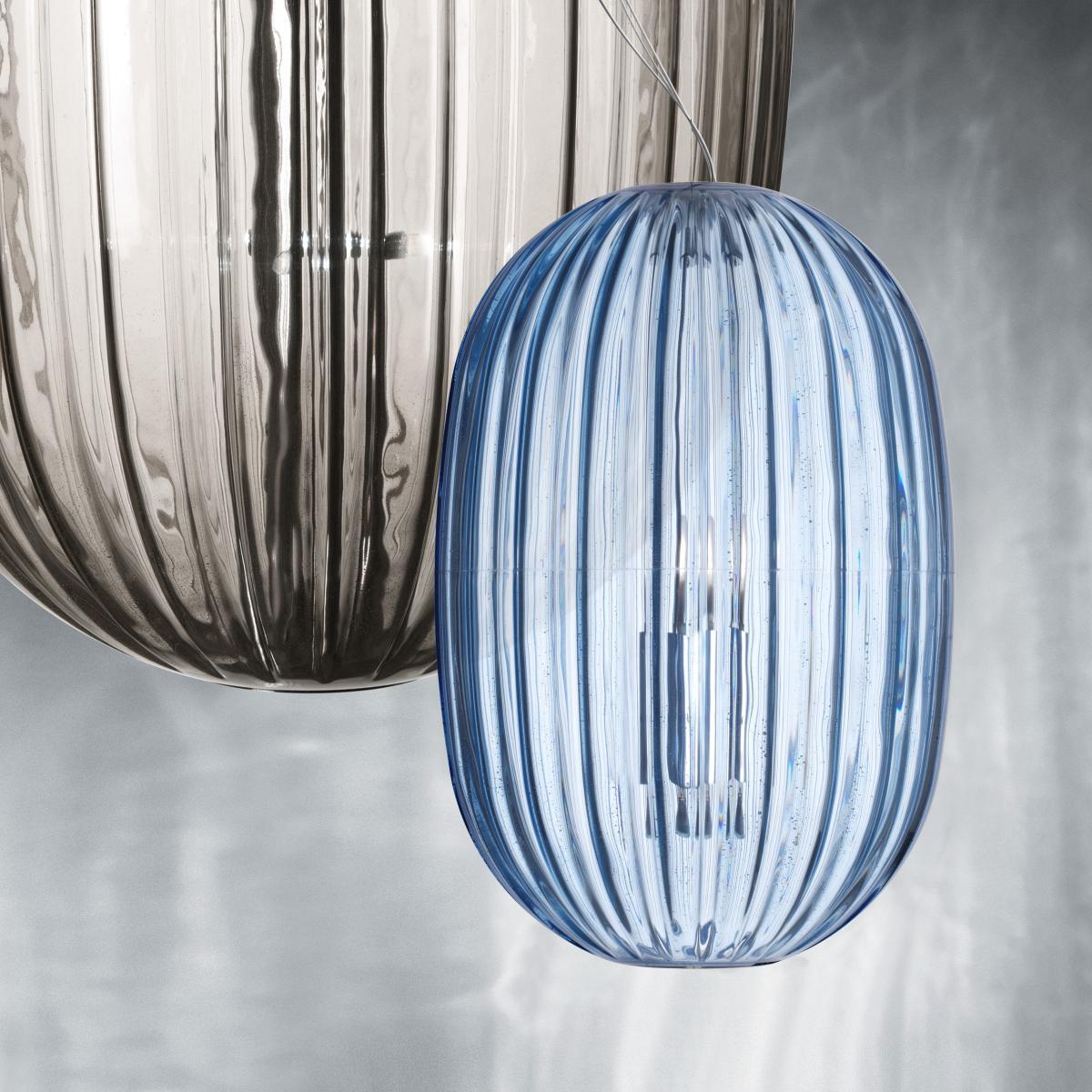 Plass Media Pendant - Ø 34 x H 50 cm by Foscarini Grey – image 3