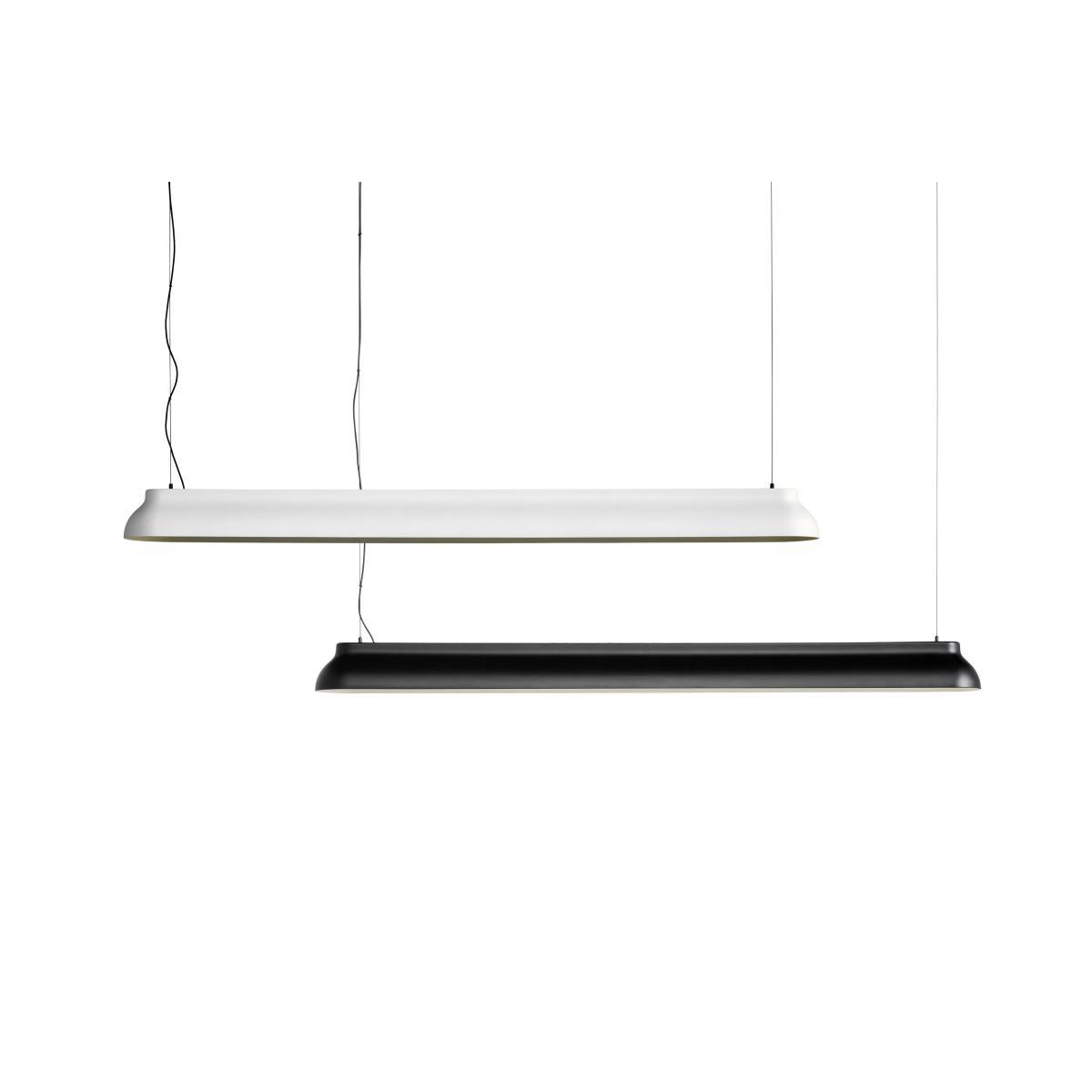 PC Linear Pendant - / LED - L 120 cm / Aluminium by Hay Black – image 13