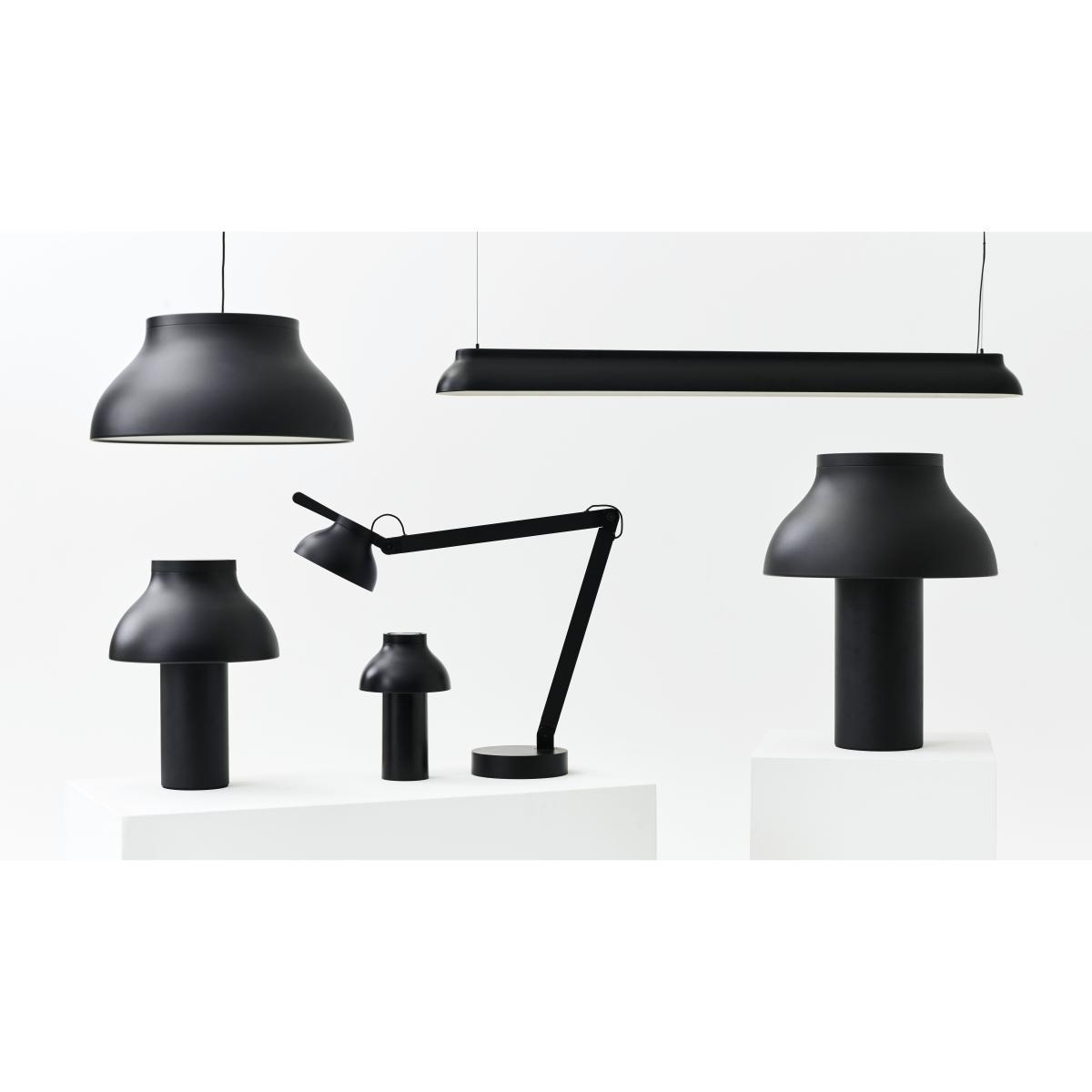 PC Linear Pendant - / LED - L 120 cm / Aluminium by Hay Black – image 14