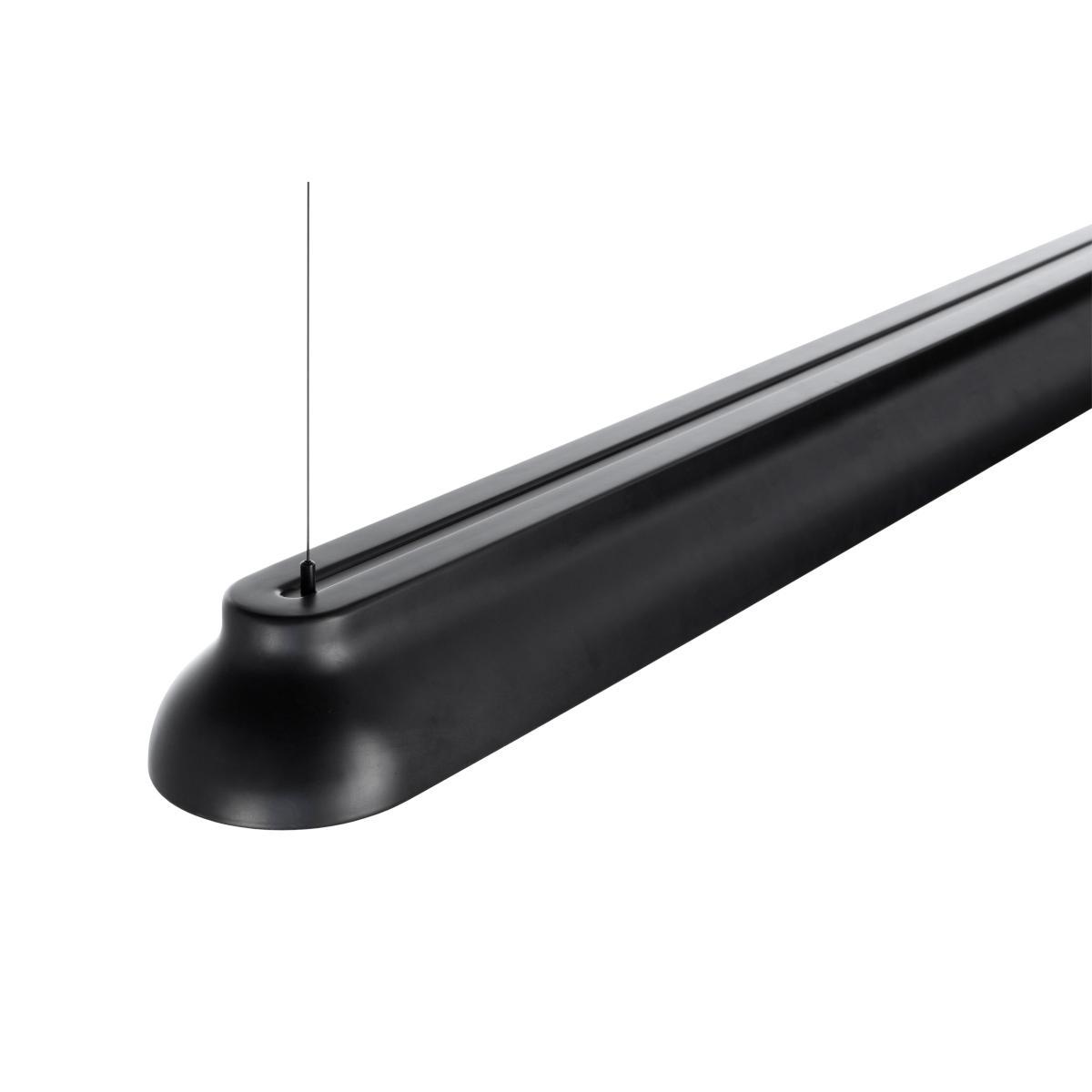 PC Linear Pendant - / LED - L 120 cm / Aluminium by Hay Black – image 4