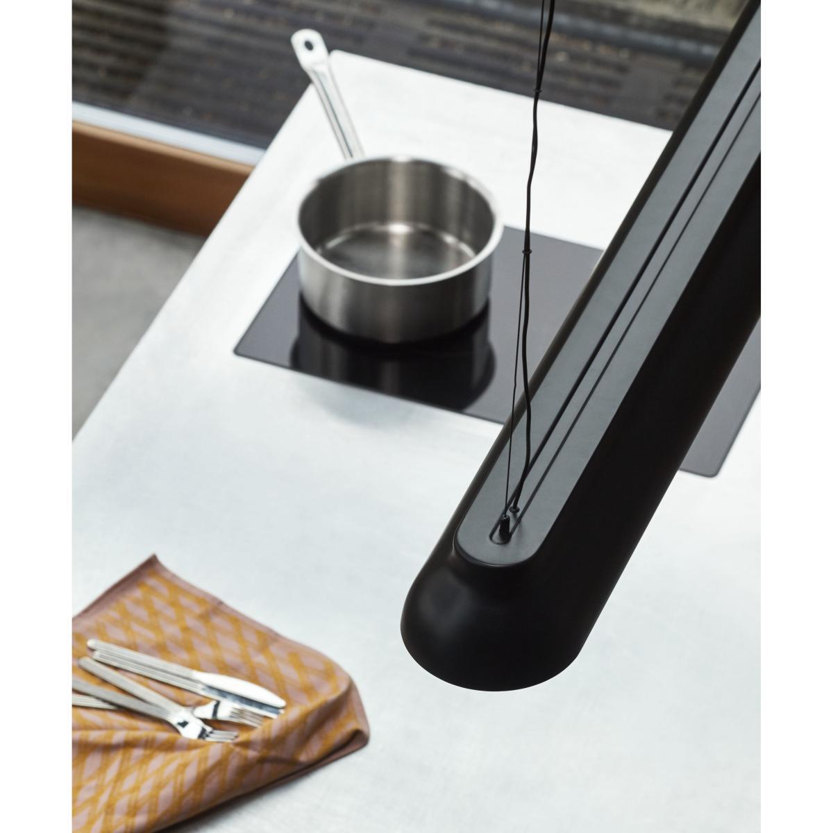 PC Linear Pendant - / LED - L 120 cm / Aluminium by Hay Black – image 7