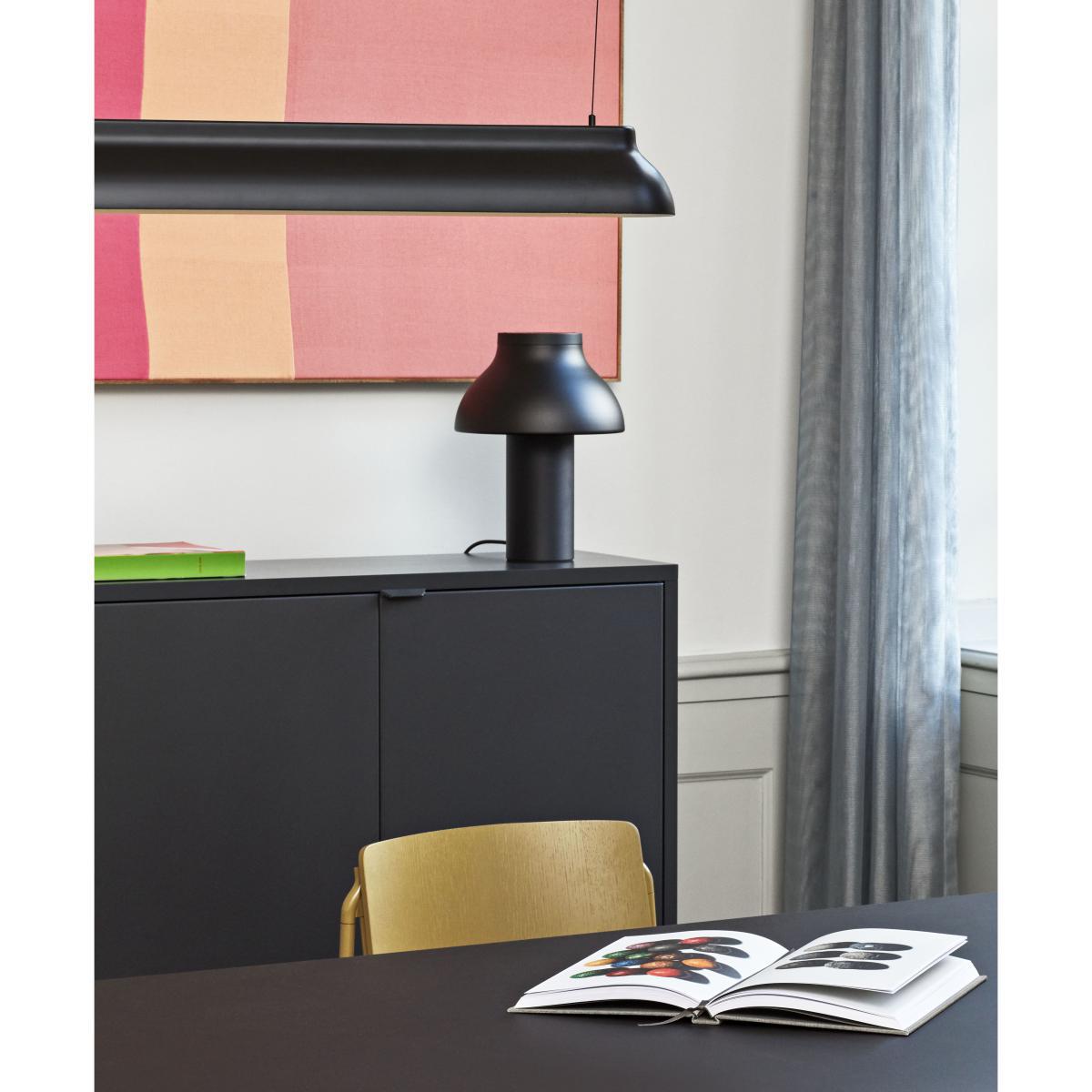 PC Linear Pendant - / LED - L 120 cm / Aluminium by Hay Black – image 10