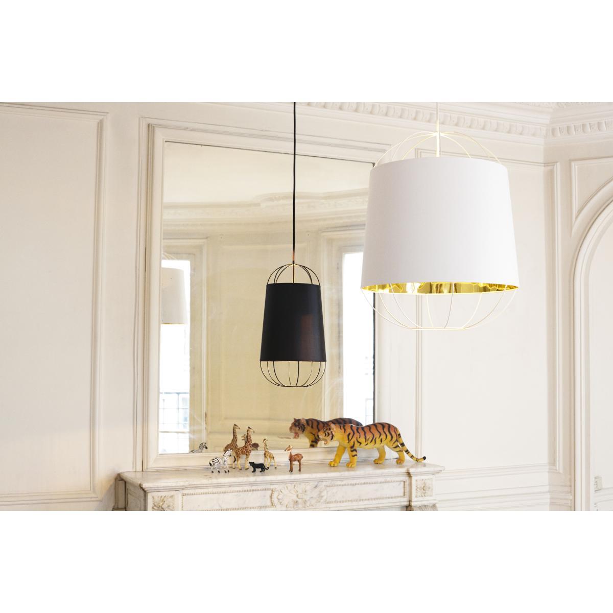 Lanterna  Medium Pendant by Petite Friture White/Gold – image 2