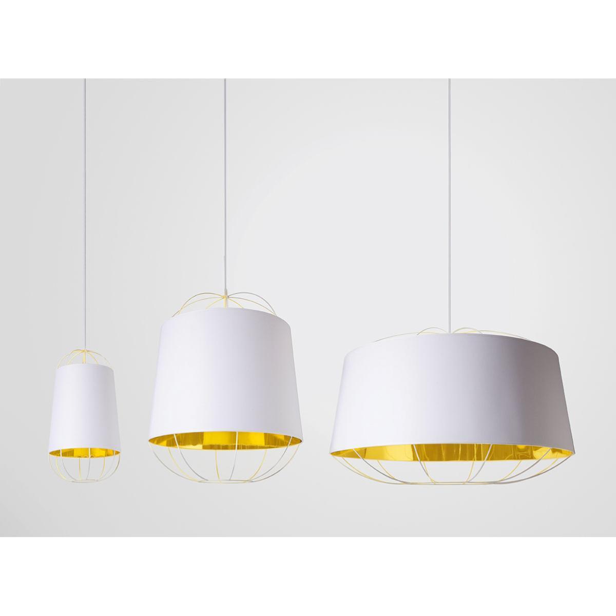 Lanterna  Medium Pendant by Petite Friture White/Gold – image 4
