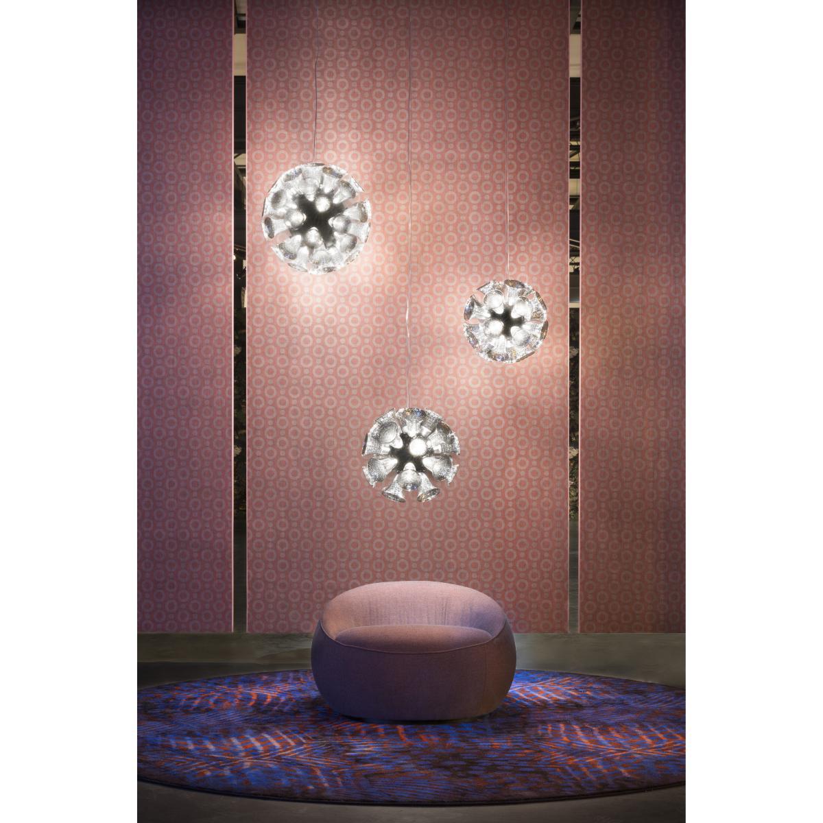 Chalice 24 Pendant - / Glass chalices - Ø 48 cm by Moooi Grey/Silver/Metal – image 2