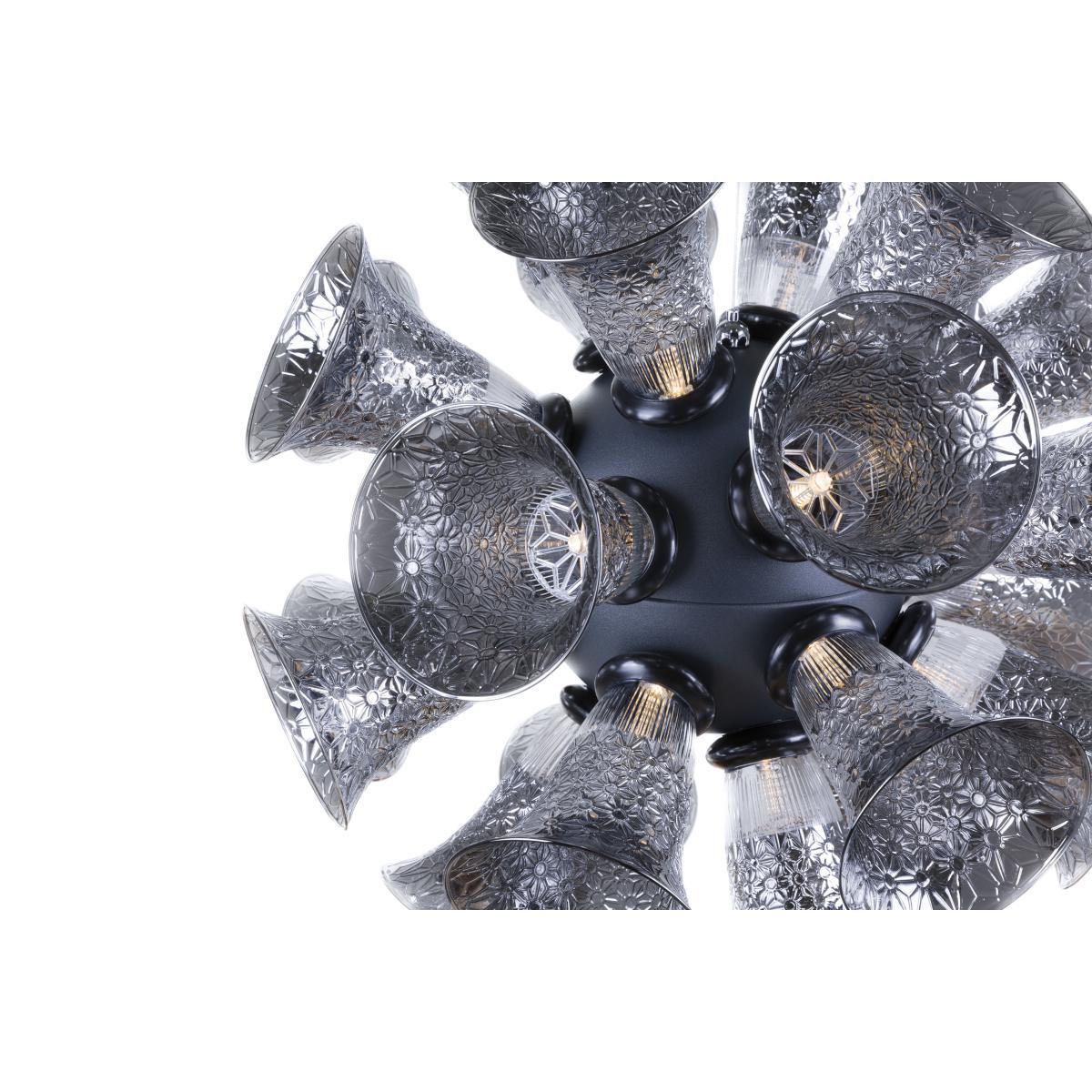 Chalice 24 Pendant - / Glass chalices - Ø 48 cm by Moooi Grey/Silver/Metal – image 3