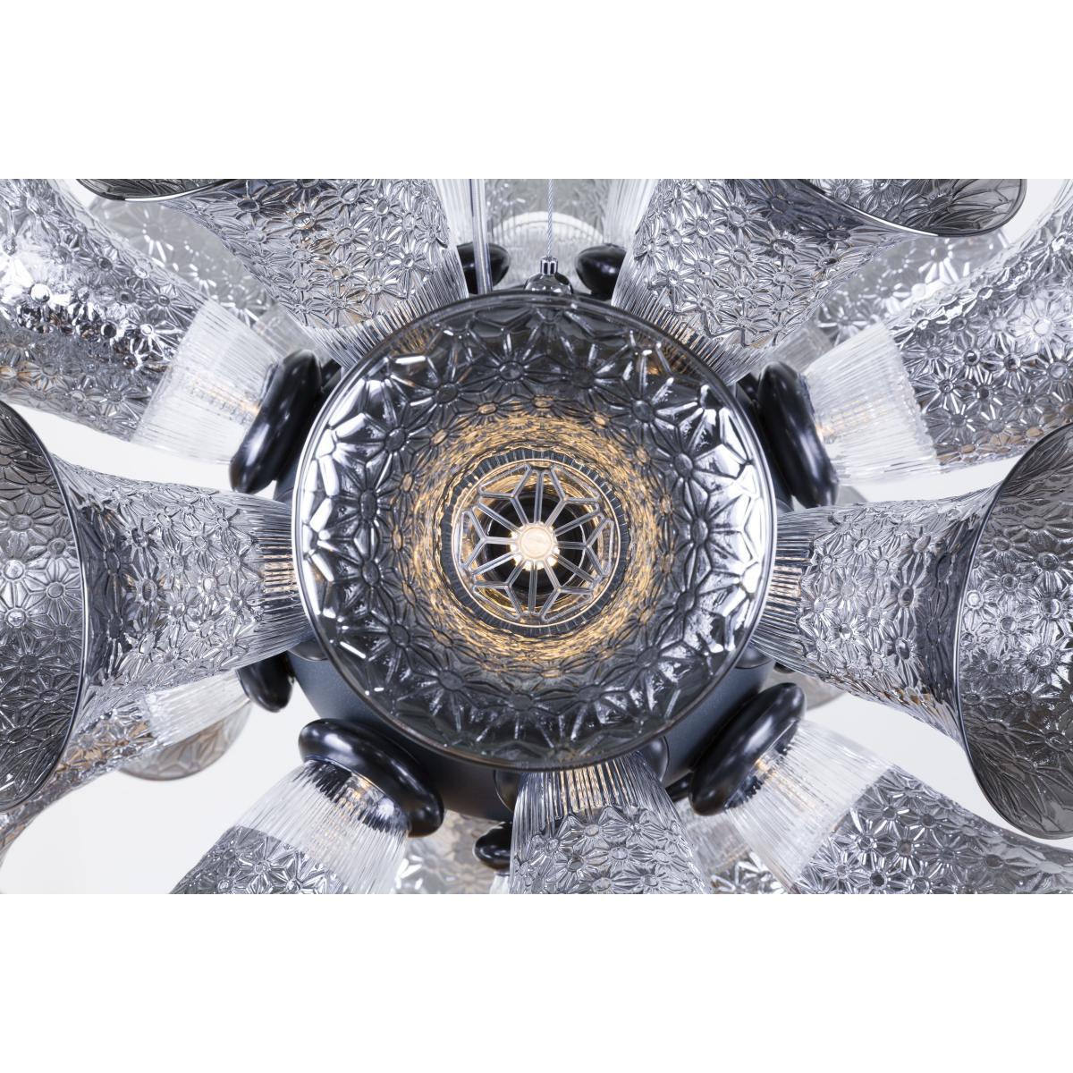 Chalice 24 Pendant - / Glass chalices - Ø 48 cm by Moooi Grey/Silver/Metal – image 4