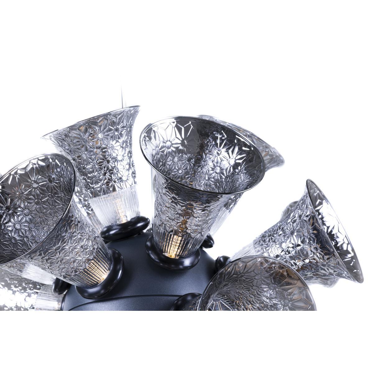 Chalice 24 Pendant - / Glass chalices - Ø 48 cm by Moooi Grey/Silver/Metal – image 6