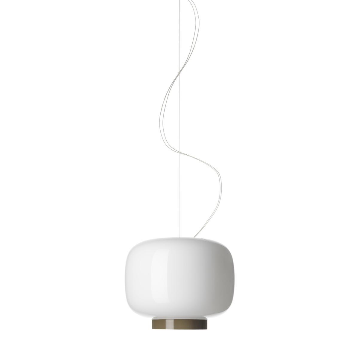 Chouchin Reverse n°3 Pendant - Ø 30 cm x H 25 cm by Foscarini White/Grey – image 3