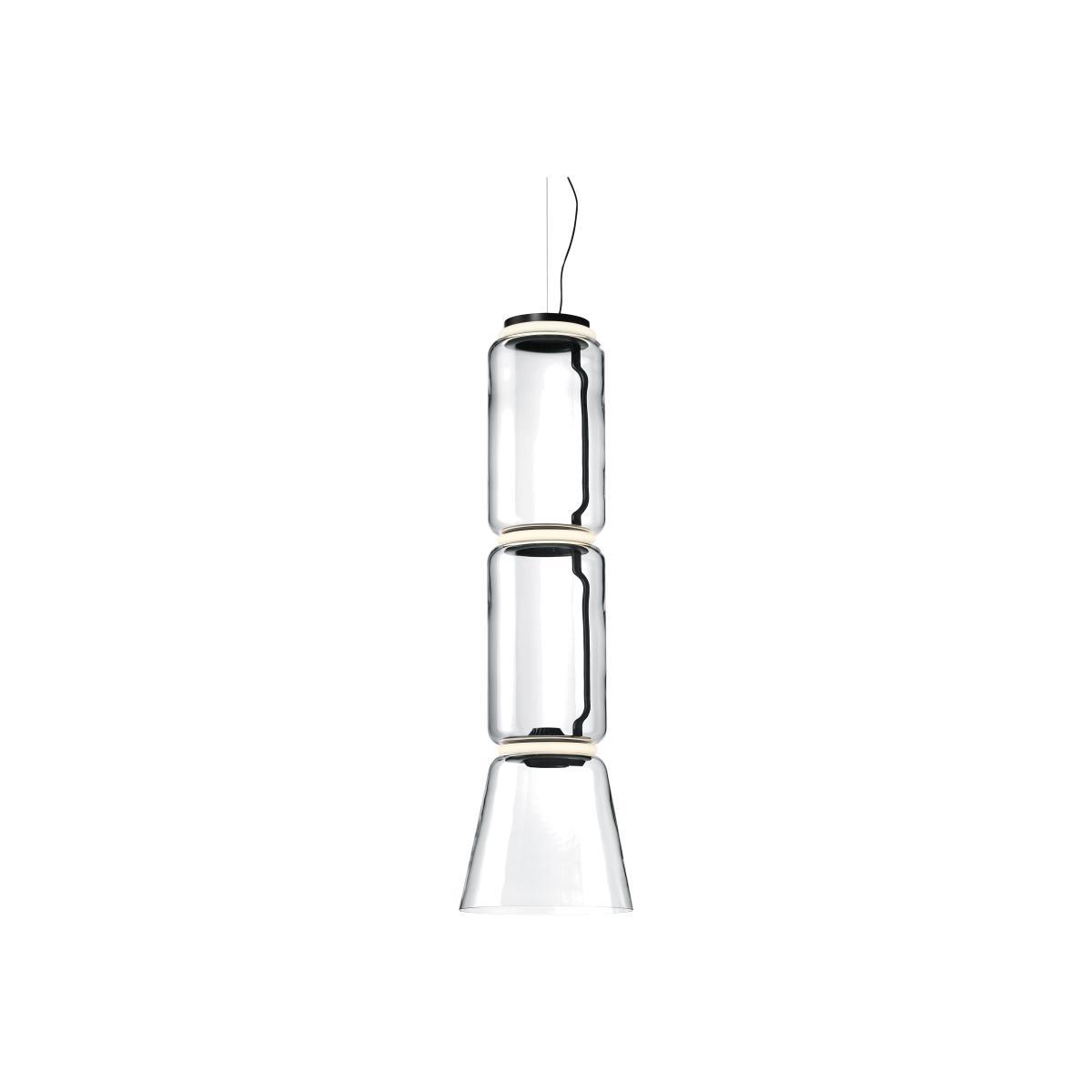 Noctambule Cône n°2 Pendant - / LED - Ø 36 x H 127 cm by Flos Transparent – image 1