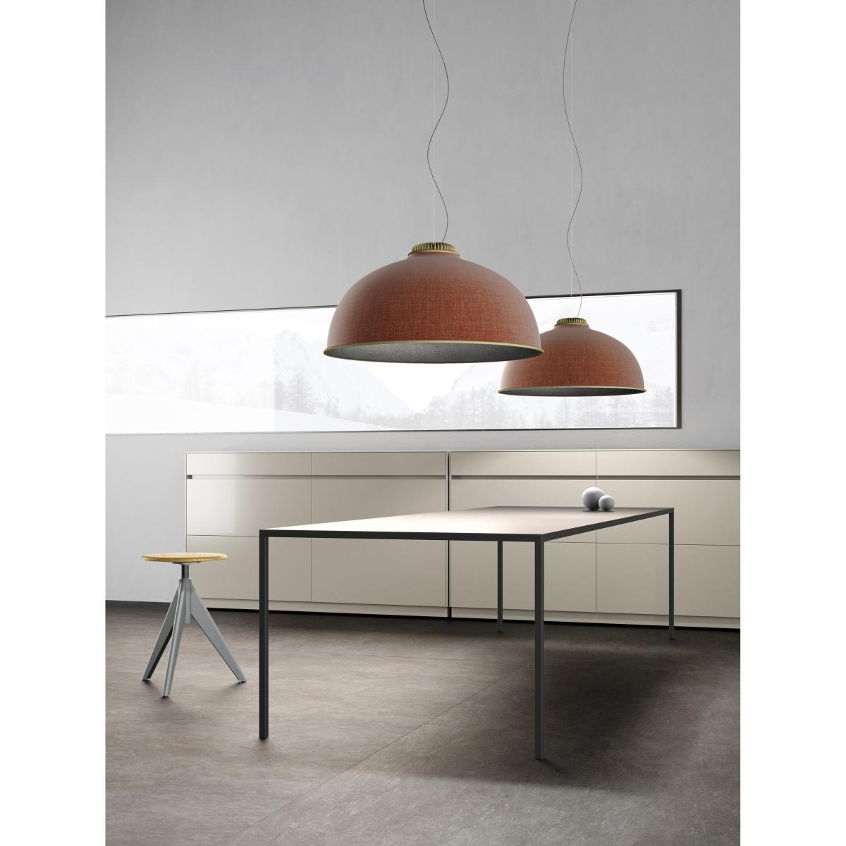 Farel LED Acoustic suspension - / Fabric by Luceplan Grey – image 3