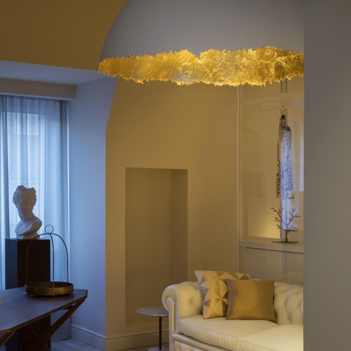 Suspension PostKrisi 49 Pendant - / Ø 80 cm by Catellani & Smith White/Gold/Metal – image 2