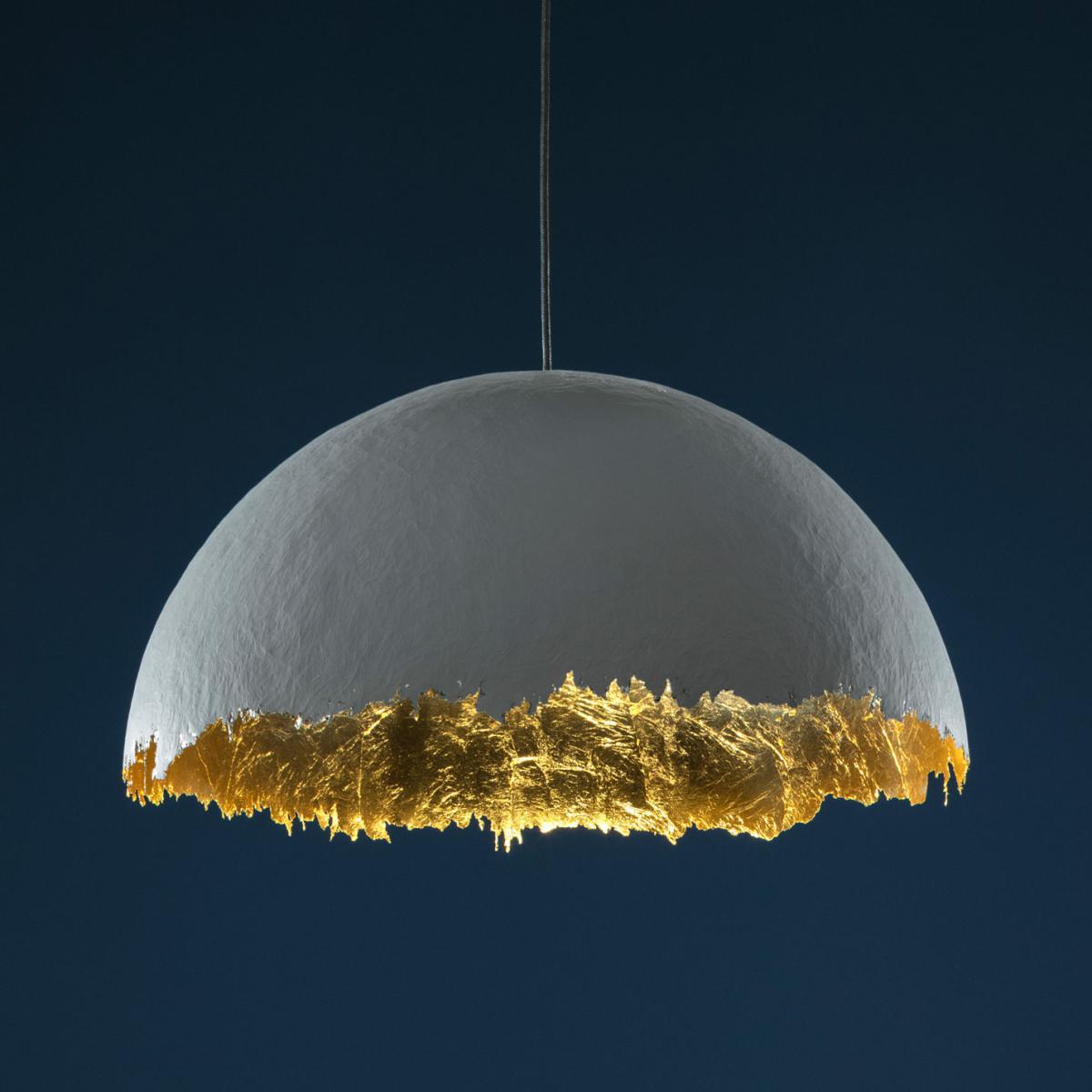 Suspension PostKrisi 49 Pendant - / Ø 80 cm by Catellani & Smith White/Gold/Metal – image 1