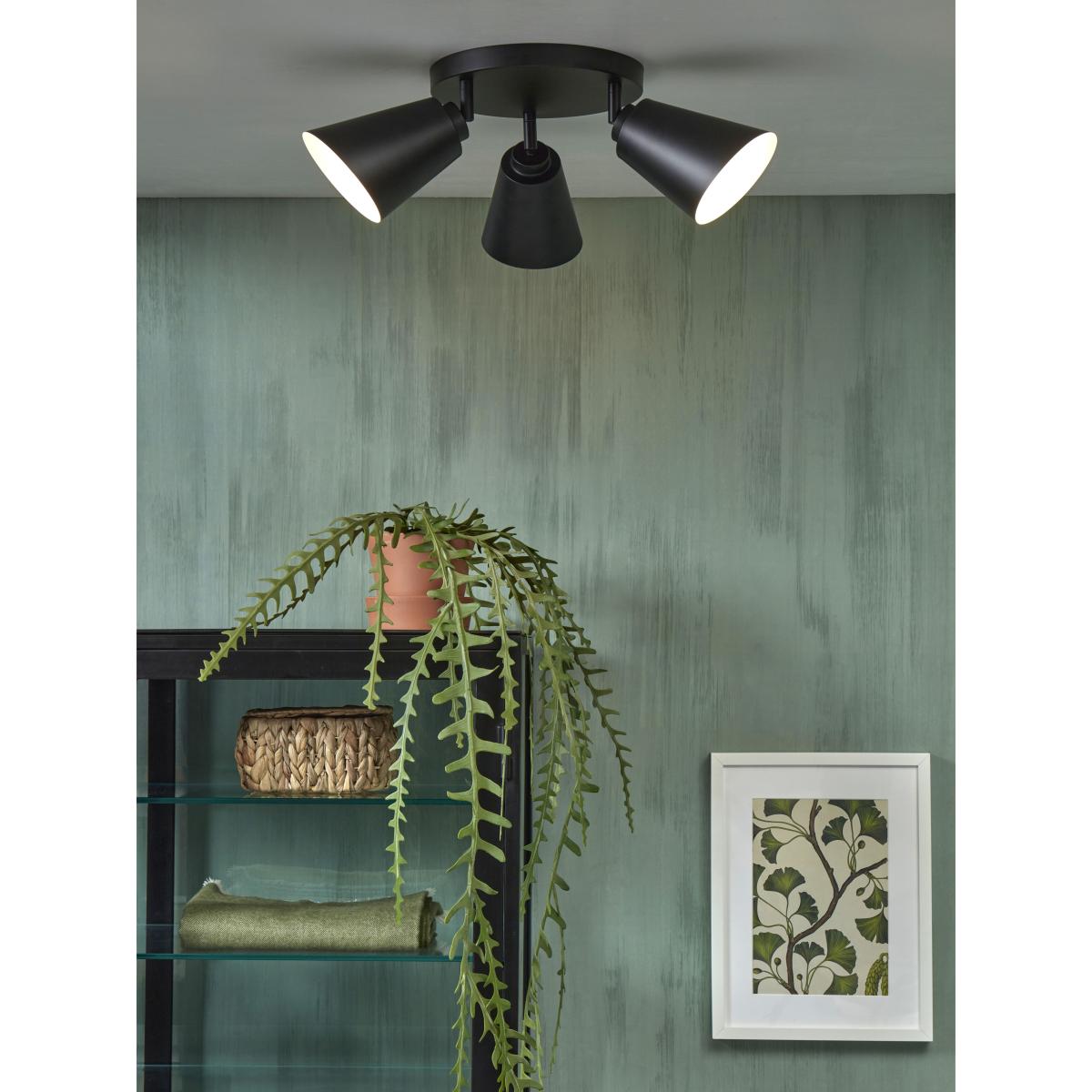 Bremen Ceiling light - / 3 adjustable spotlights - Round Ø 30 cm by It's about Romi Black – image 2