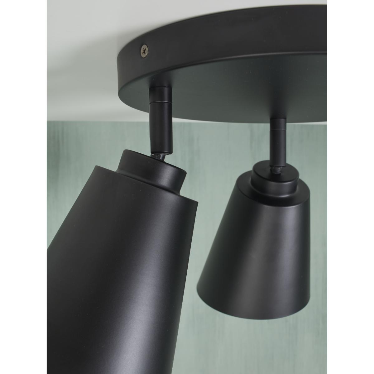 Bremen Ceiling light - / 3 adjustable spotlights - Round Ø 30 cm by It's about Romi Black – image 11