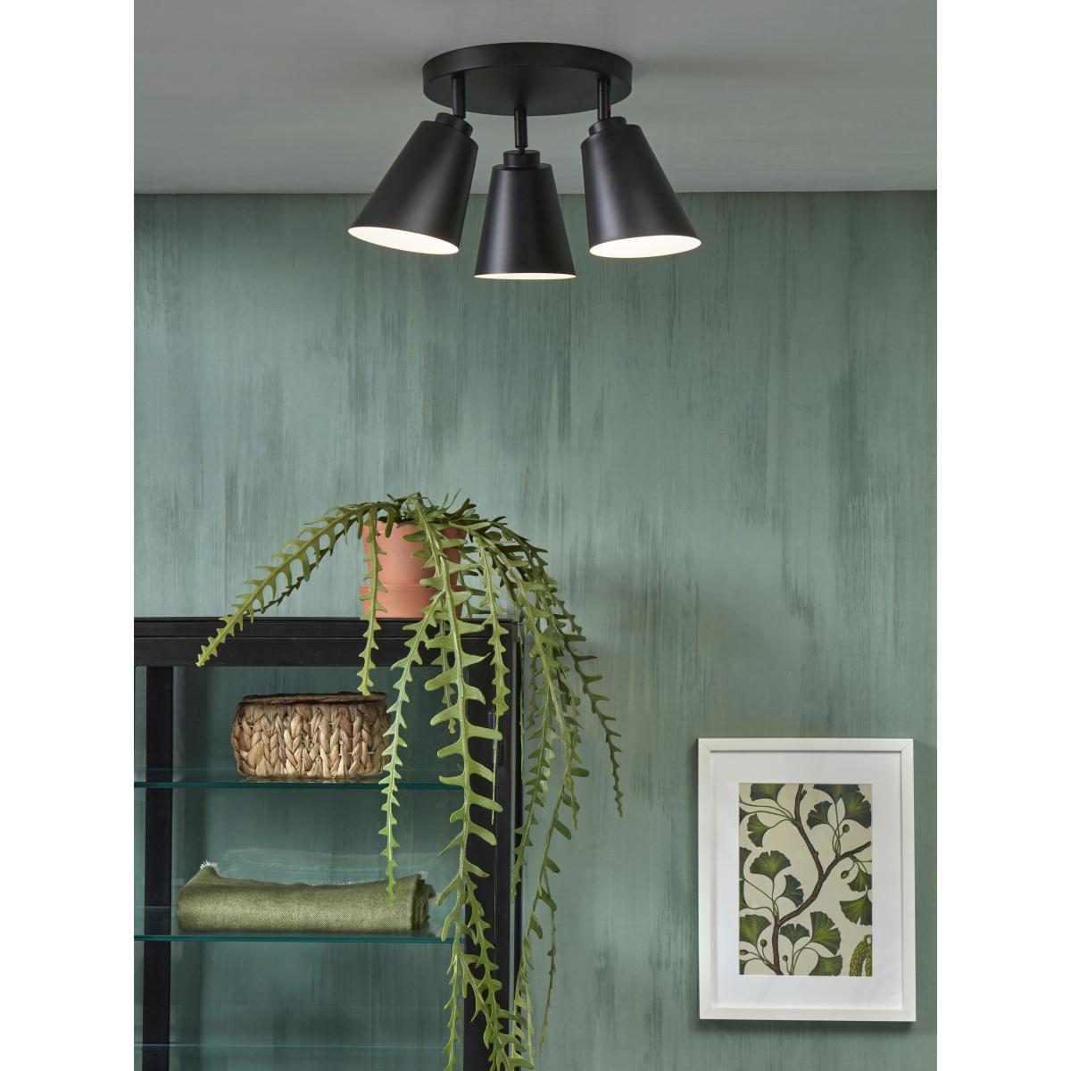 Bremen Ceiling light - / 3 adjustable spotlights - Round Ø 30 cm by It's about Romi Black – image 3
