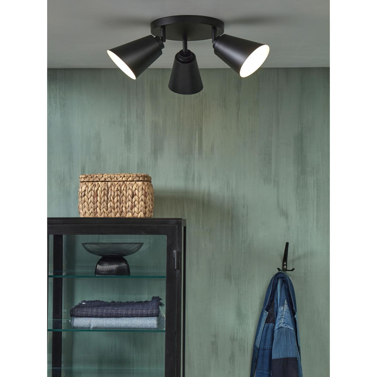 Bremen Ceiling light - / 3 adjustable spotlights - Round Ø 30 cm by It's about Romi Black – image 5
