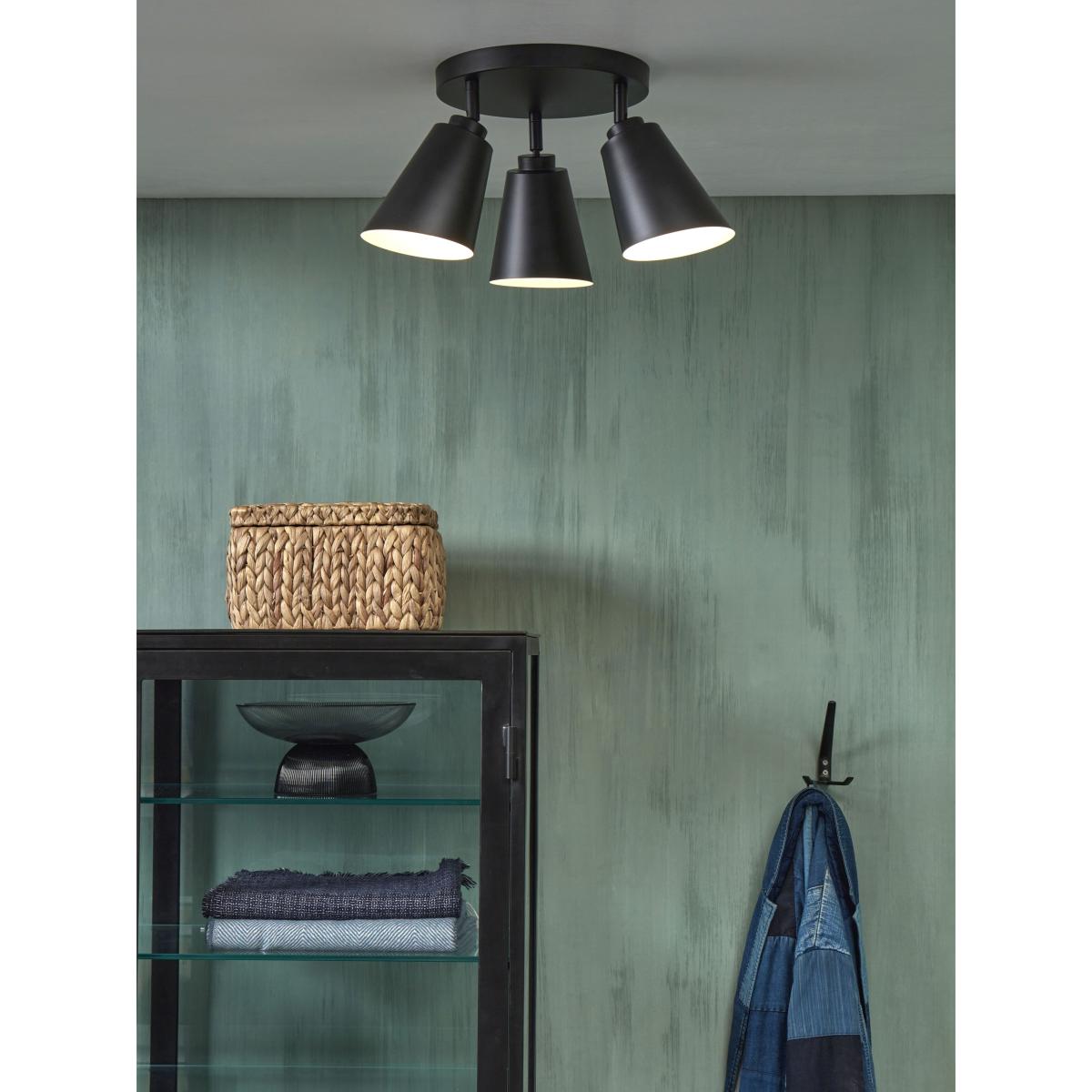 Bremen Ceiling light - / 3 adjustable spotlights - Round Ø 30 cm by It's about Romi Black – image 6