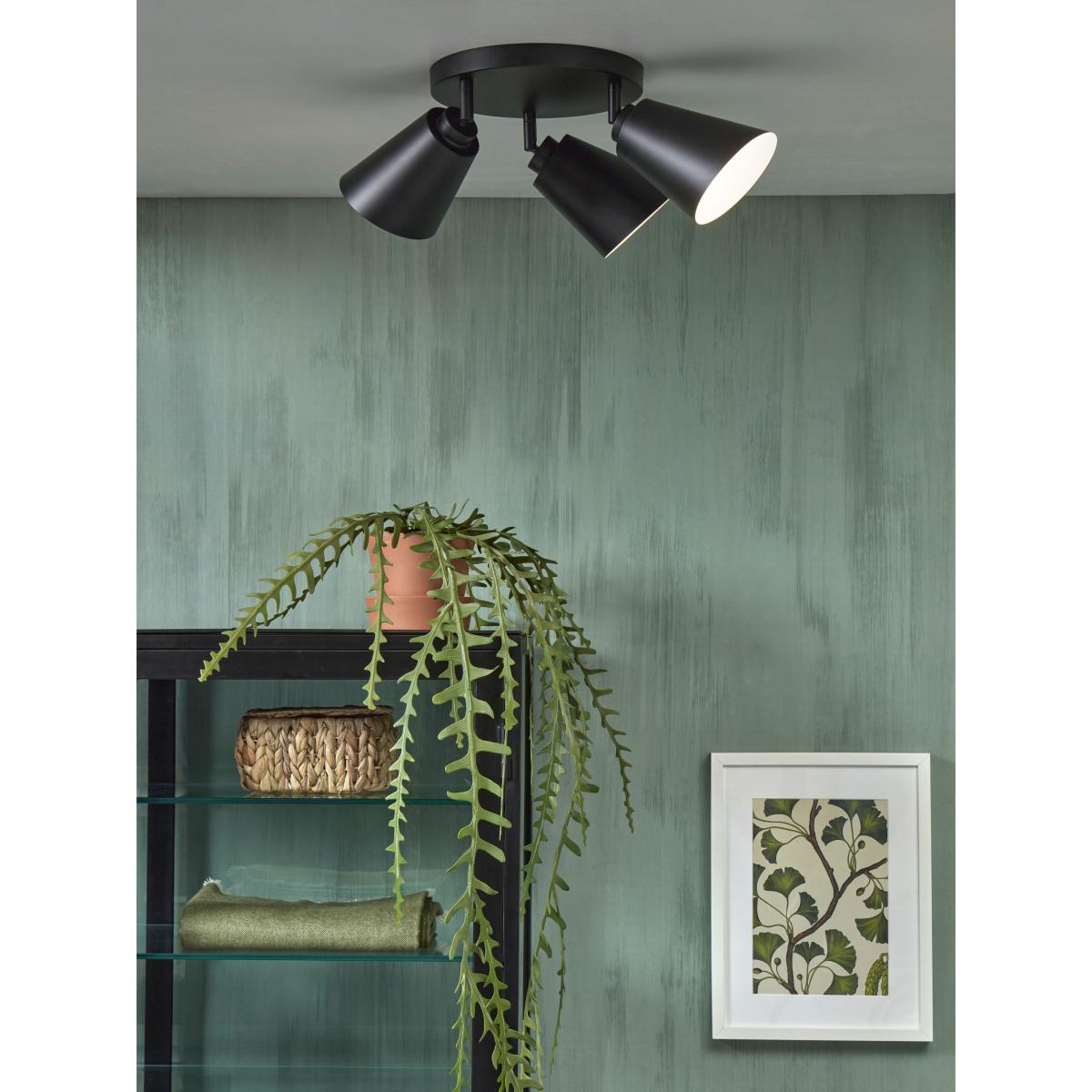 Bremen Ceiling light - / 3 adjustable spotlights - Round Ø 30 cm by It's about Romi Black – image 7
