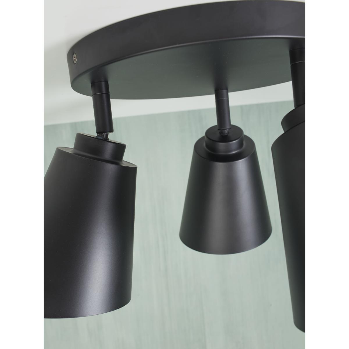 Bremen Ceiling light - / 3 adjustable spotlights - Round Ø 30 cm by It's about Romi Black – image 8