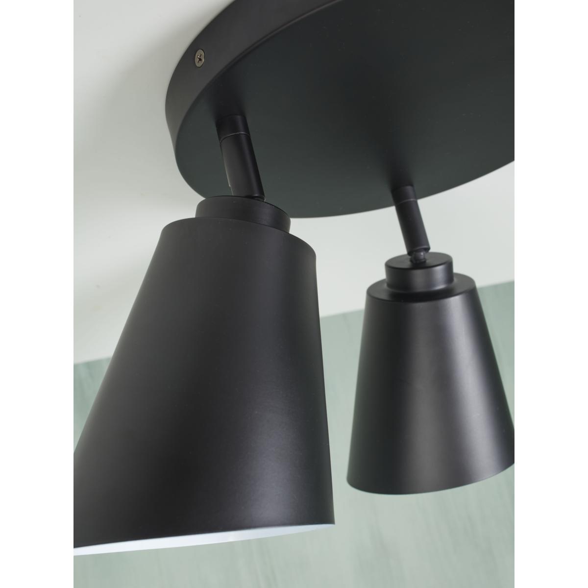 Bremen Ceiling light - / 3 adjustable spotlights - Round Ø 30 cm by It's about Romi Black – image 9