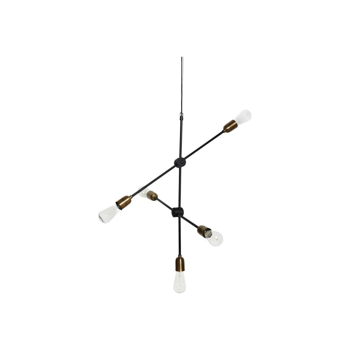 Molecular Pendant - / W 68 x H 78 cm by House Doctor Black/Gold – image 1