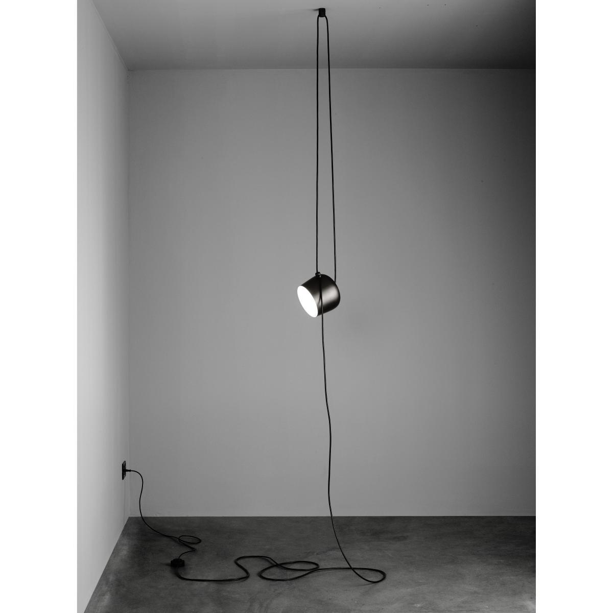 Aim Small LED Lamp - / For hanging - Mains / Ø 17 cm by Flos Black – image 2