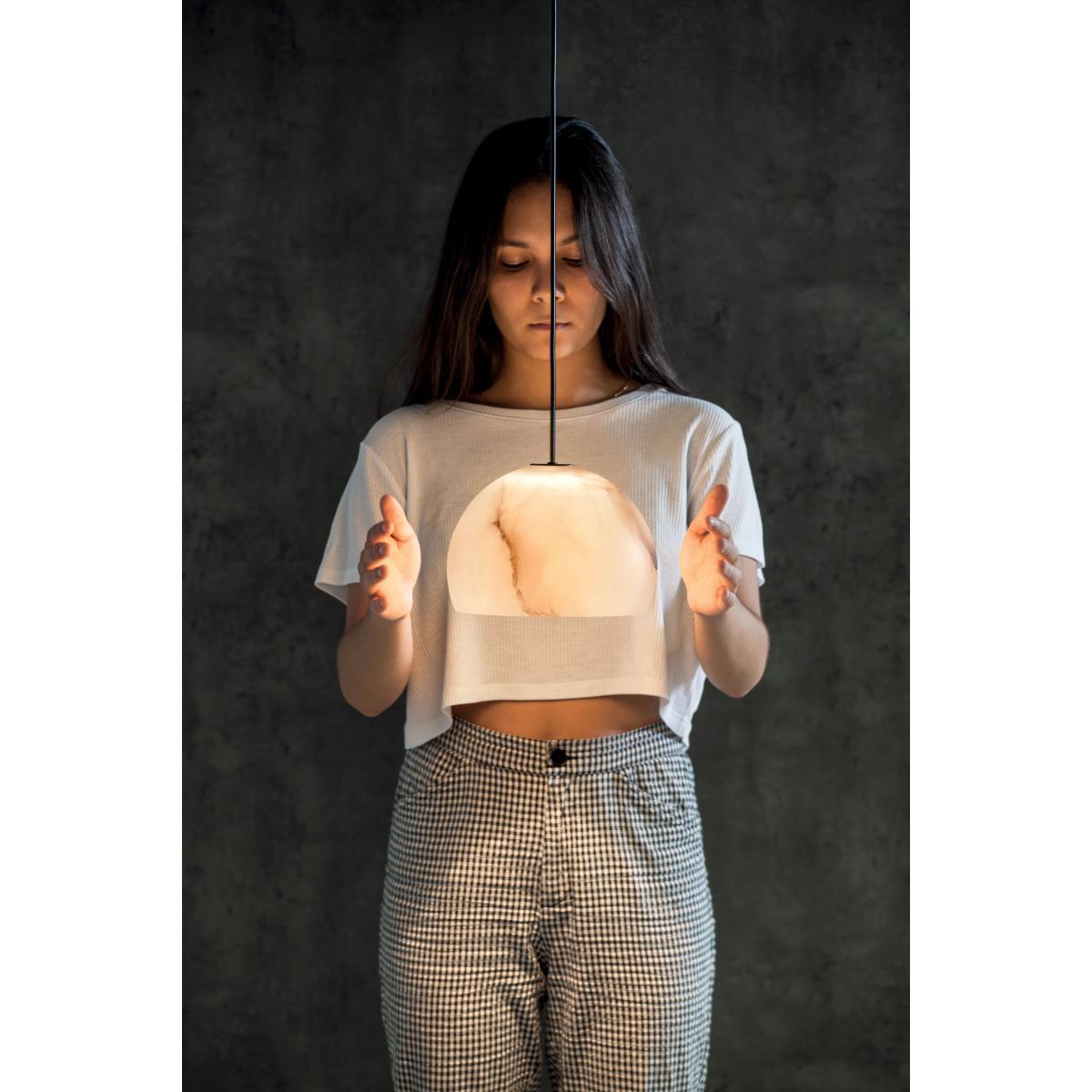 Neil XL Pendant - / LED - Ø 25 cm - Alabaster by Carpyen White – image 5