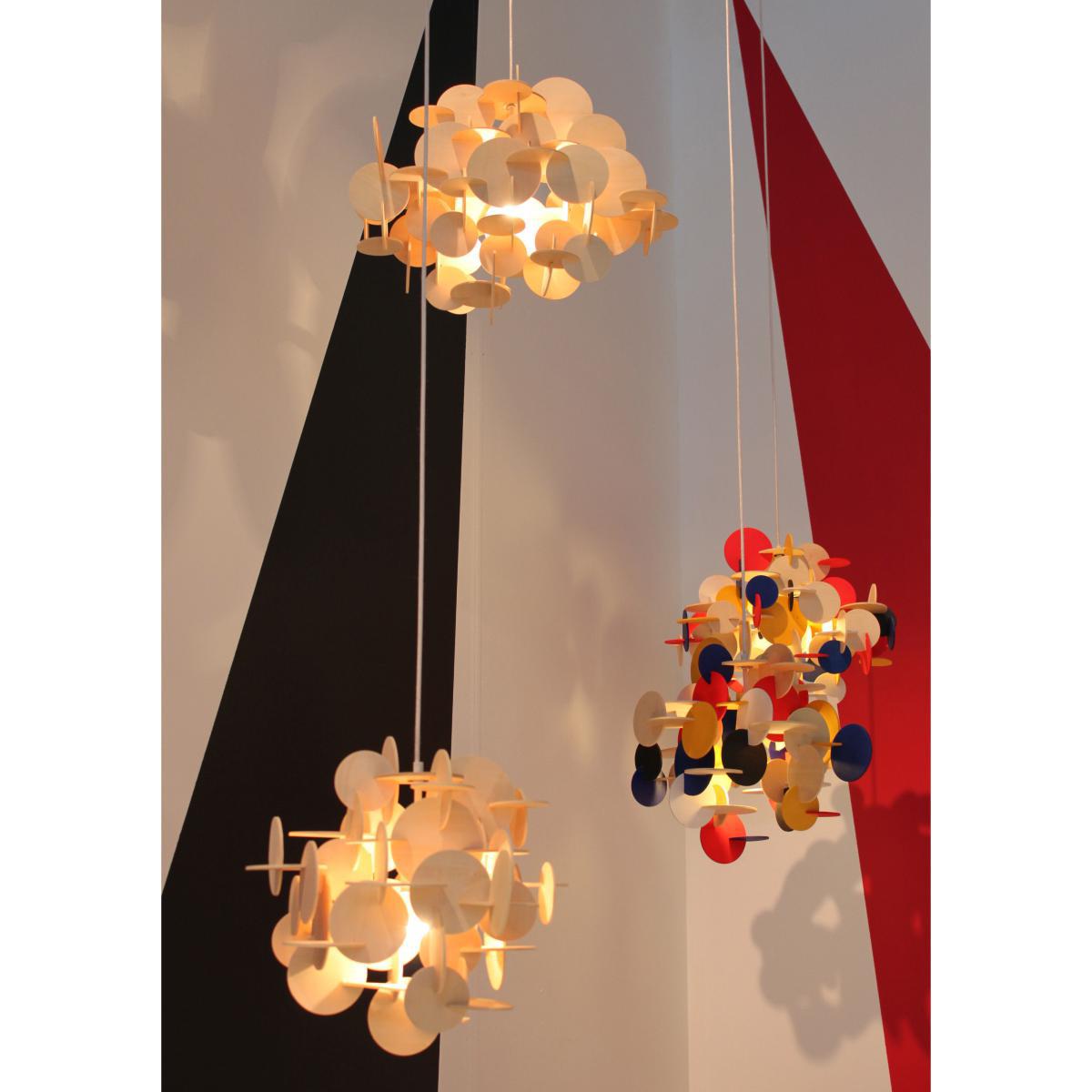 Bau Small Pendant - H 43 cm by Normann Copenhagen Natural wood – image 2