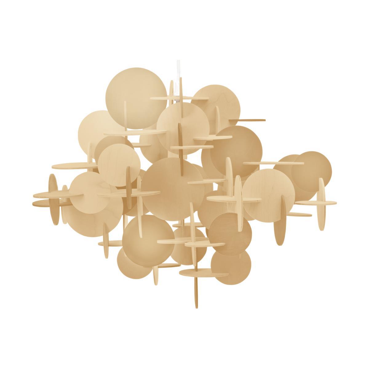 Bau Small Pendant - H 43 cm by Normann Copenhagen Natural wood – image 1