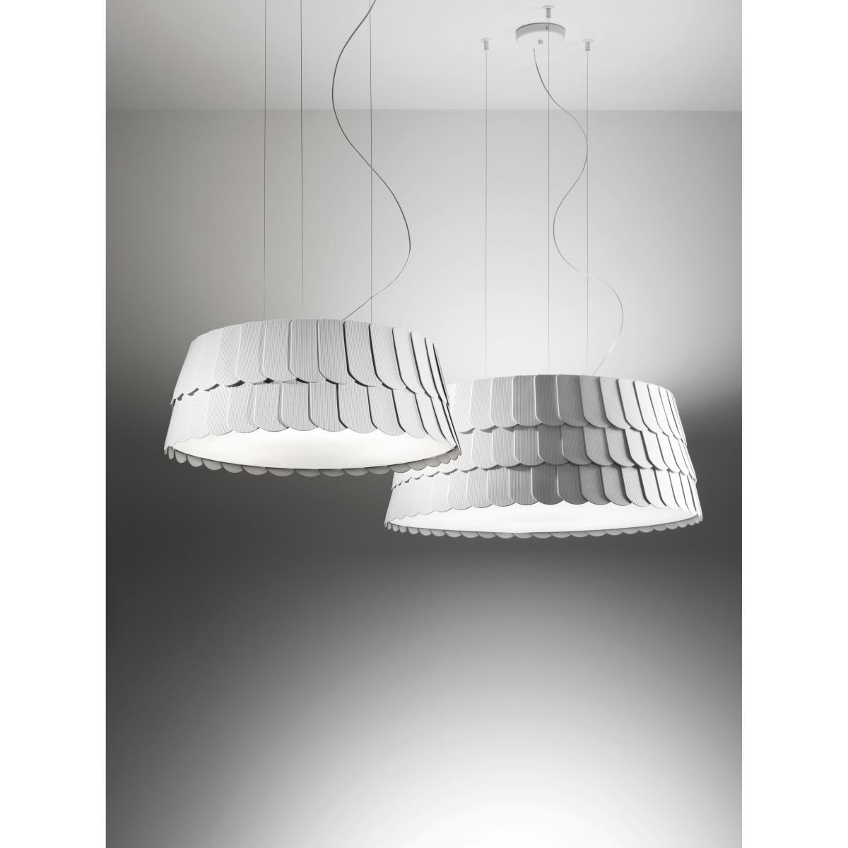 Roofer Pendant - Ø 59 x H 22,5 cm by Fabbian White – image 2