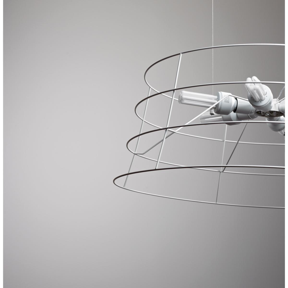 Roofer Pendant - Ø 59 x H 22,5 cm by Fabbian White – image 5