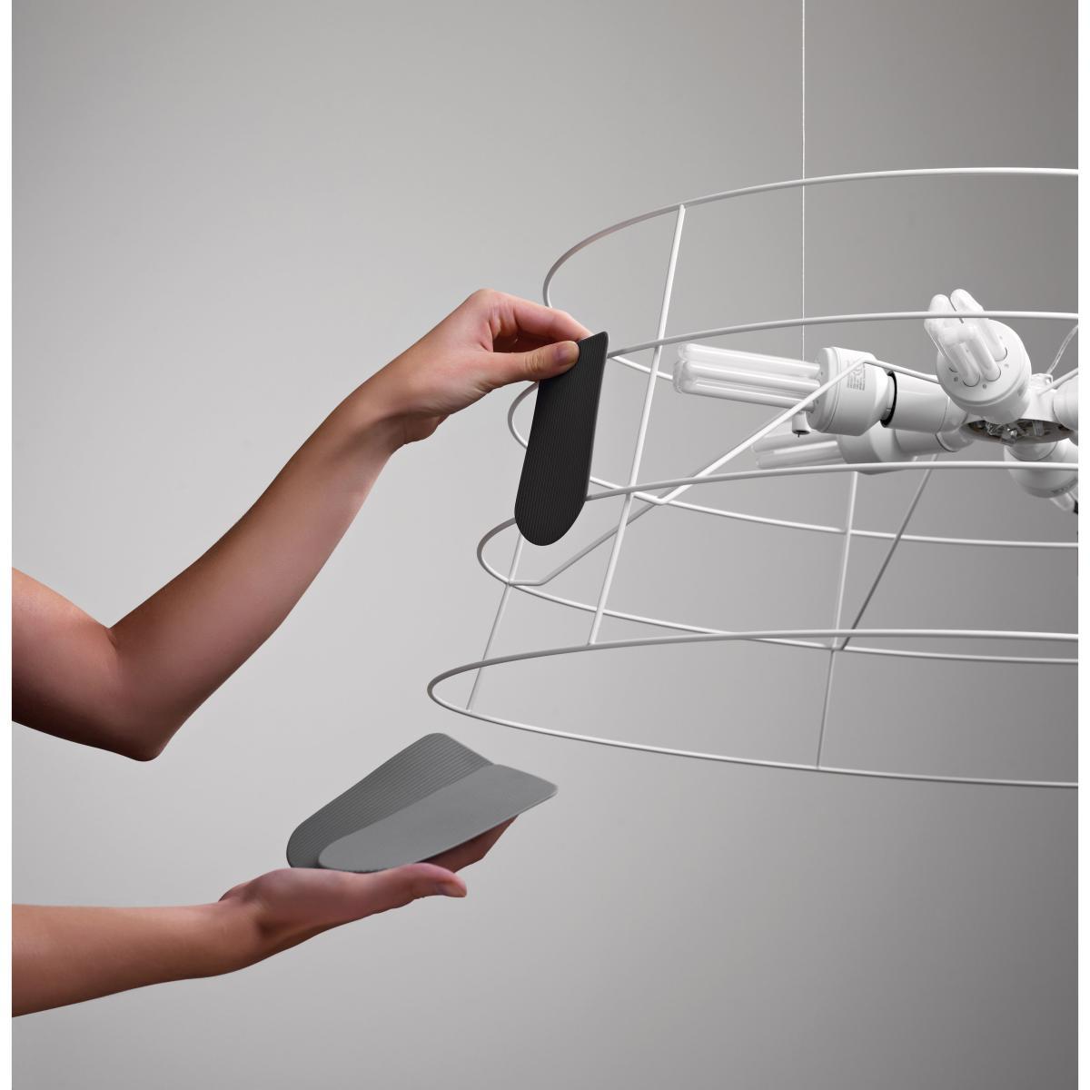 Roofer Pendant - Ø 59 x H 22,5 cm by Fabbian White – image 6