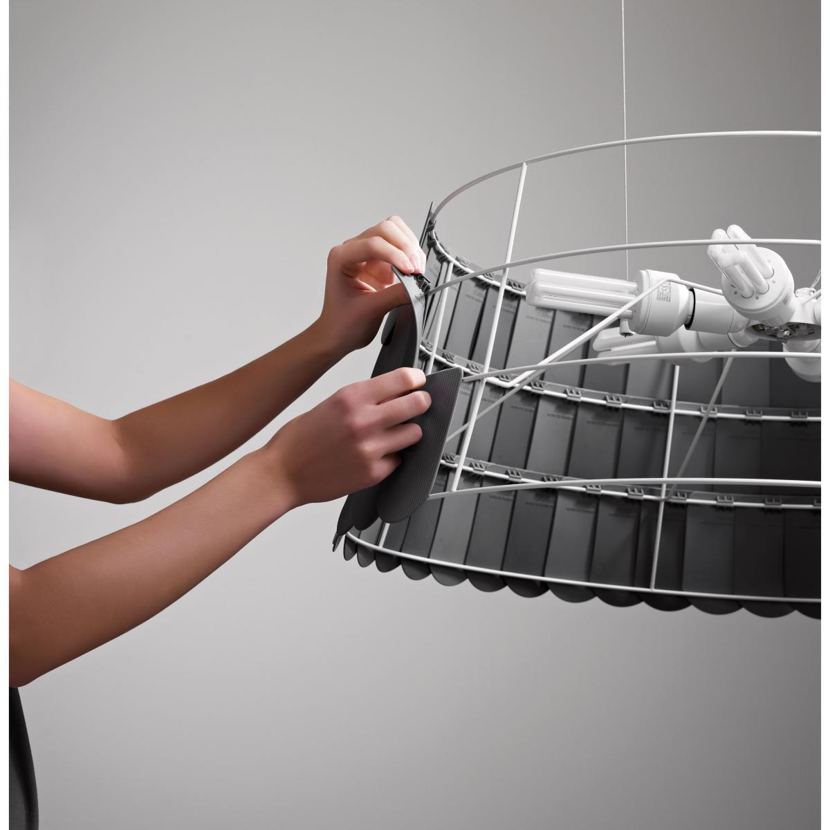 Roofer Pendant - Ø 59 x H 22,5 cm by Fabbian White – image 7