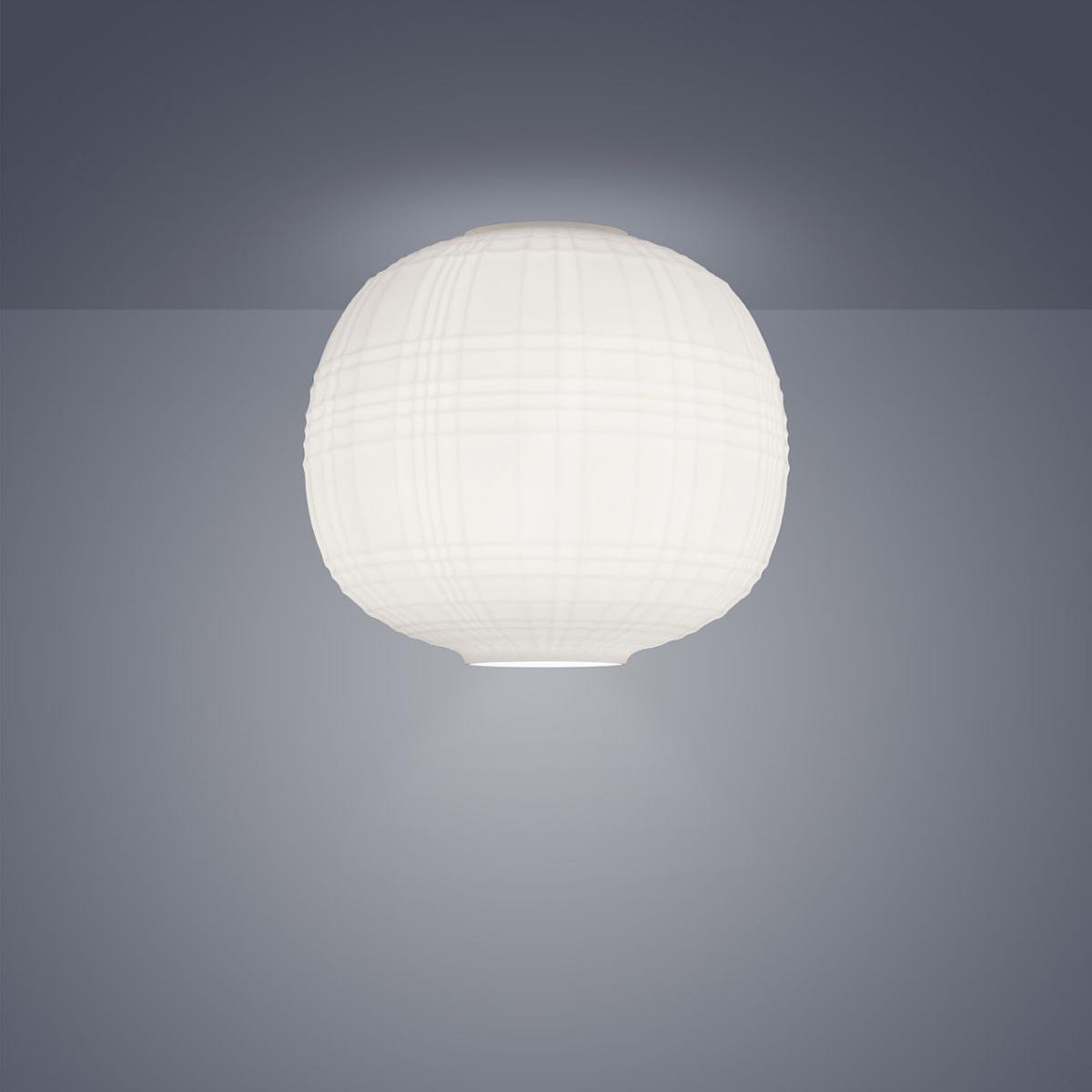 Tartan Ceiling light glass white / Ø 40 x H 35 cm - Blown glass - Foscarini – image 2