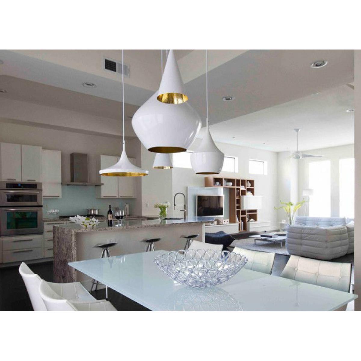 Beat Tall Pendant - Tall by Tom Dixon White – image 2