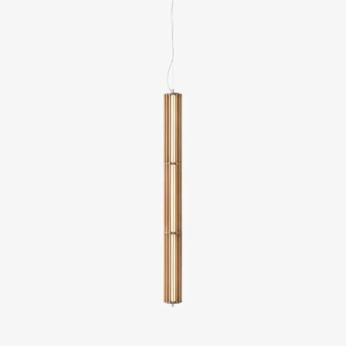 Numbra TY1 LED Pendant natural wood / L 122 cm - Can be placed horizontally or vertically - &tradition – image 2